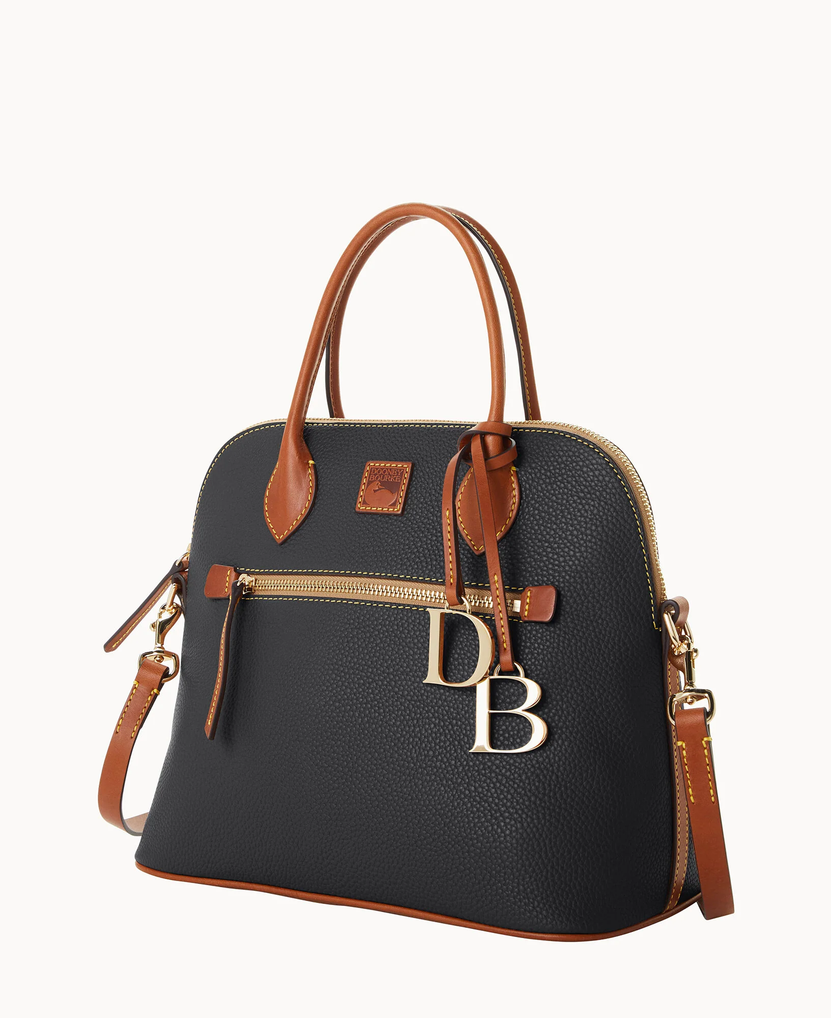 Pebble Grain Large Domed Satchel - Image 6