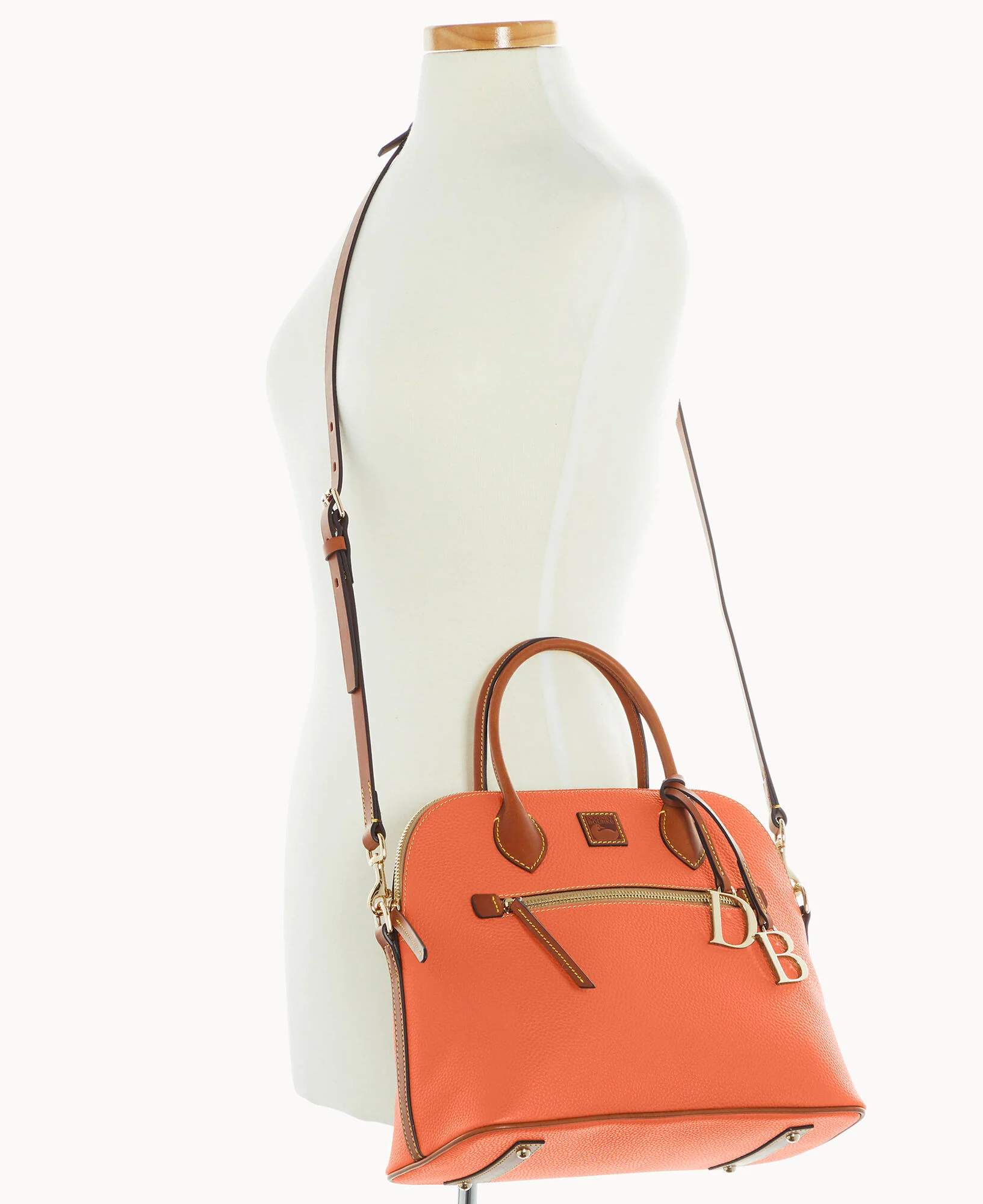 Pebble Grain Large Domed Satchel - Image 64