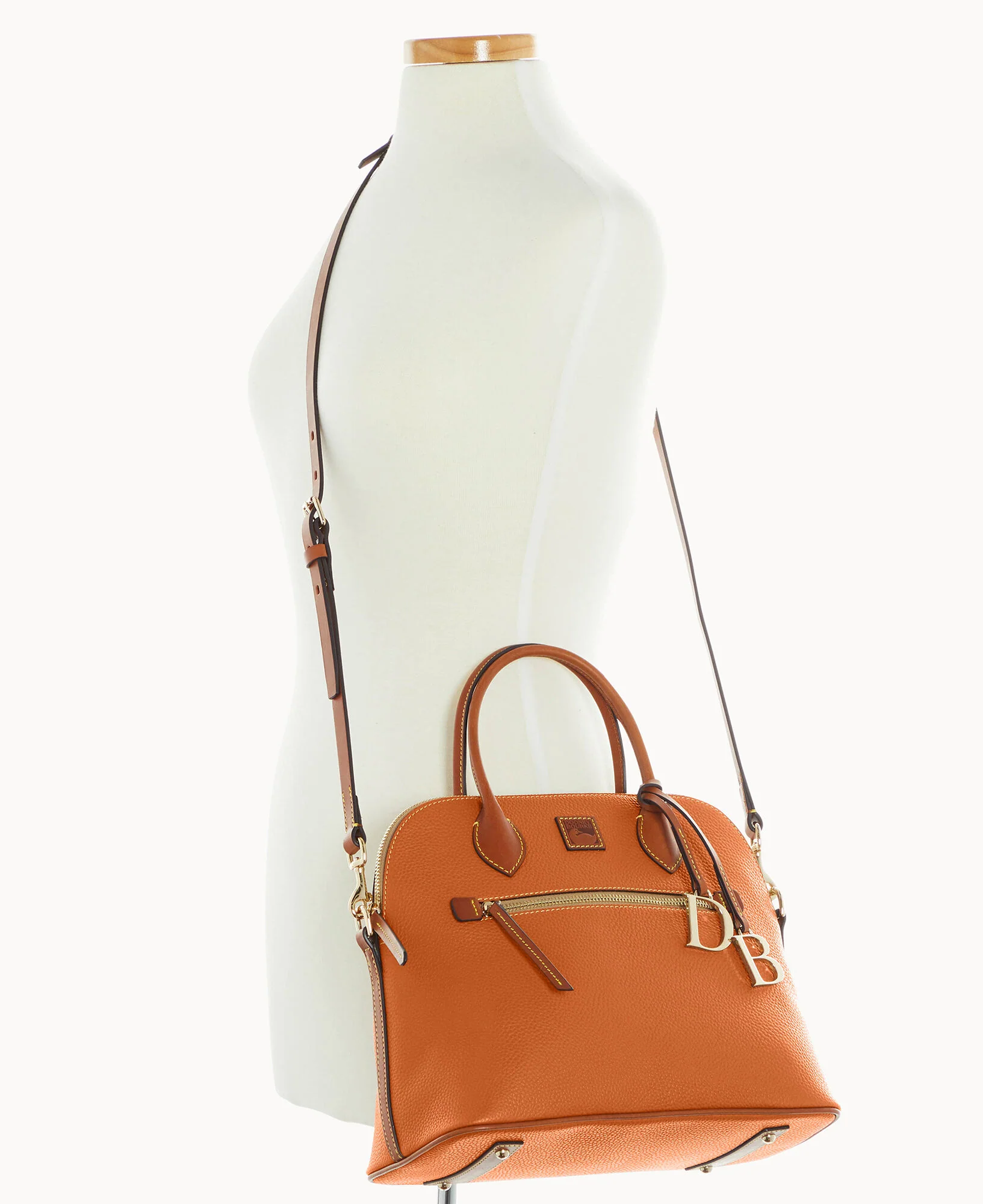 Pebble Grain Large Domed Satchel - Image 72