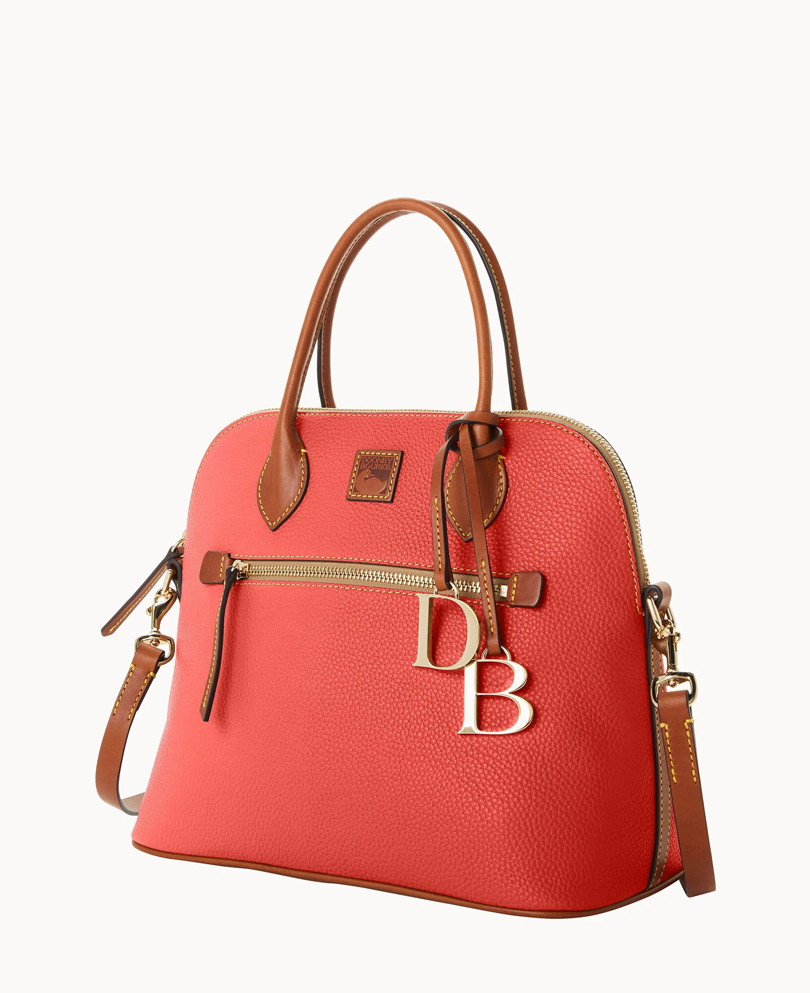 Pebble Grain Large Domed Satchel - Image 74
