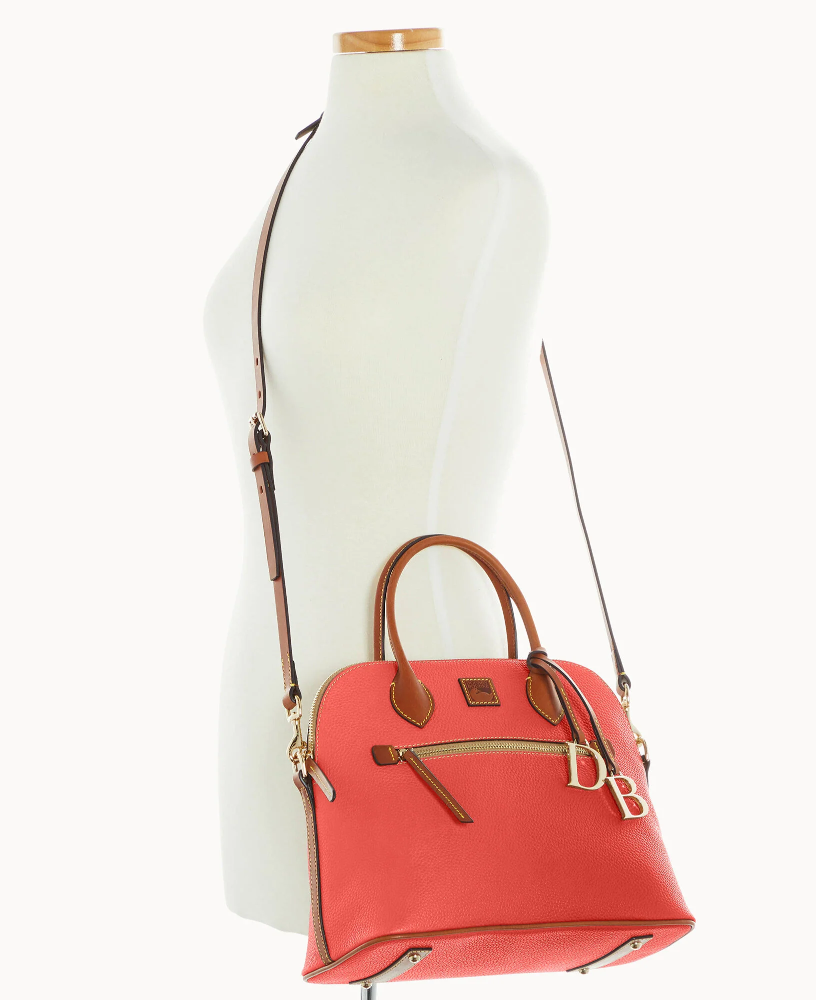 Pebble Grain Large Domed Satchel - Image 76