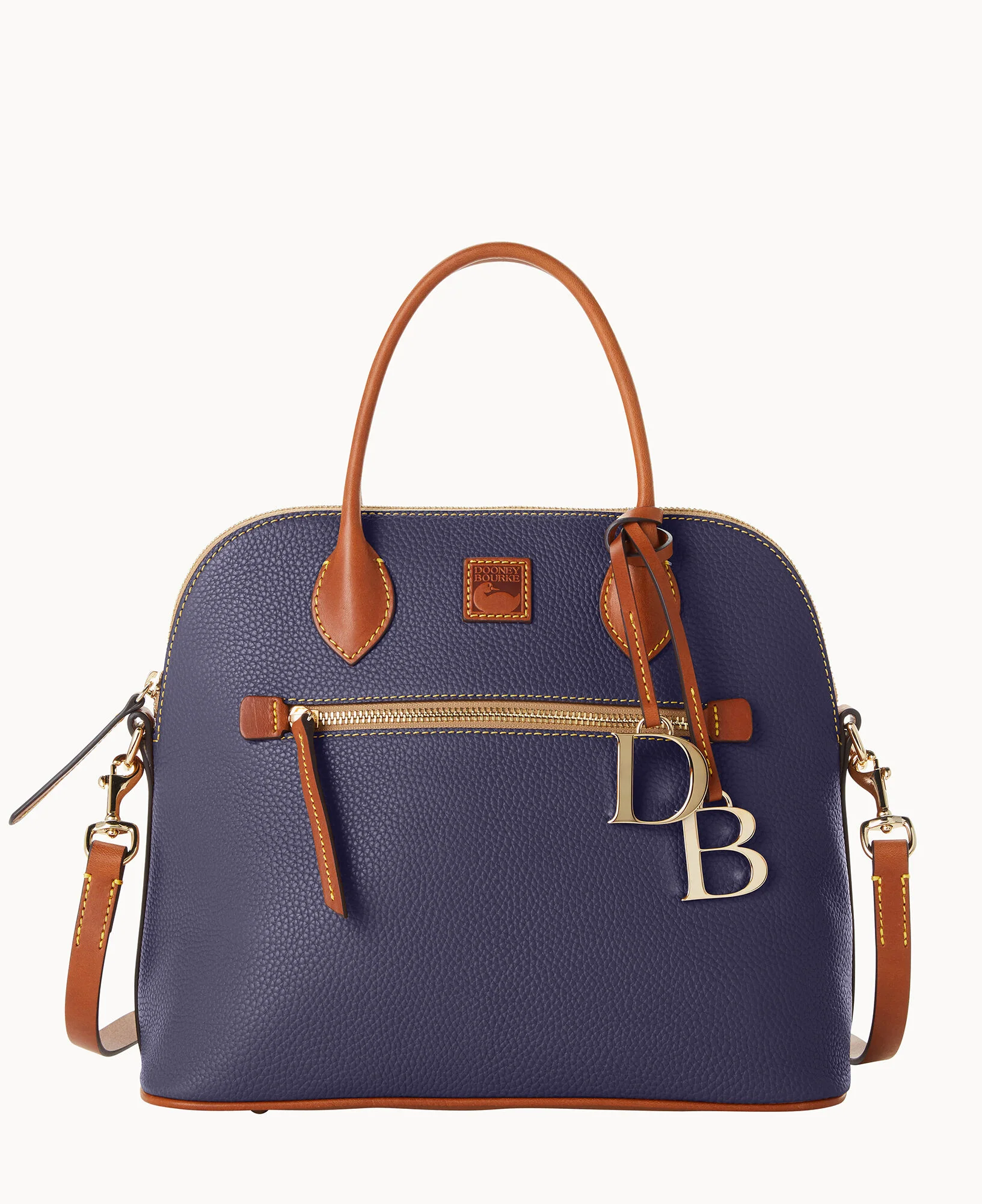 Pebble Grain Large Domed Satchel - Image 81