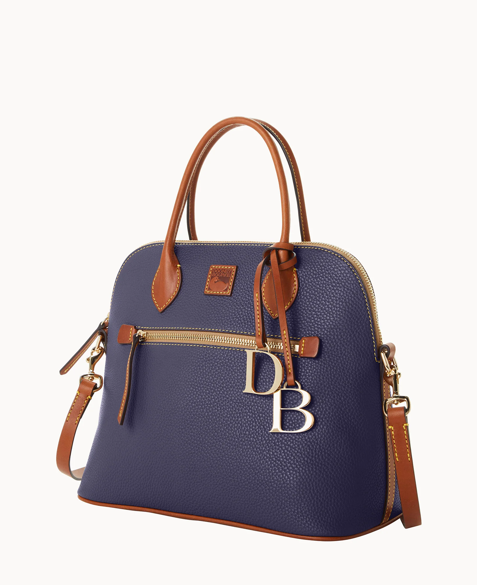 Pebble Grain Large Domed Satchel - Image 82