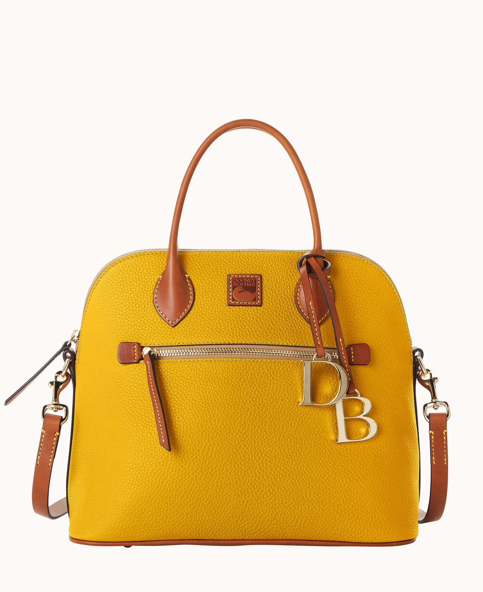 Pebble Grain Large Domed Satchel - Image 85