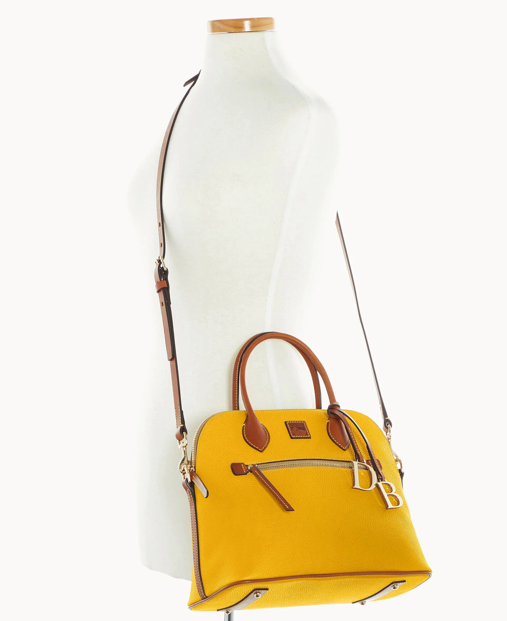 Pebble Grain Large Domed Satchel - Image 88