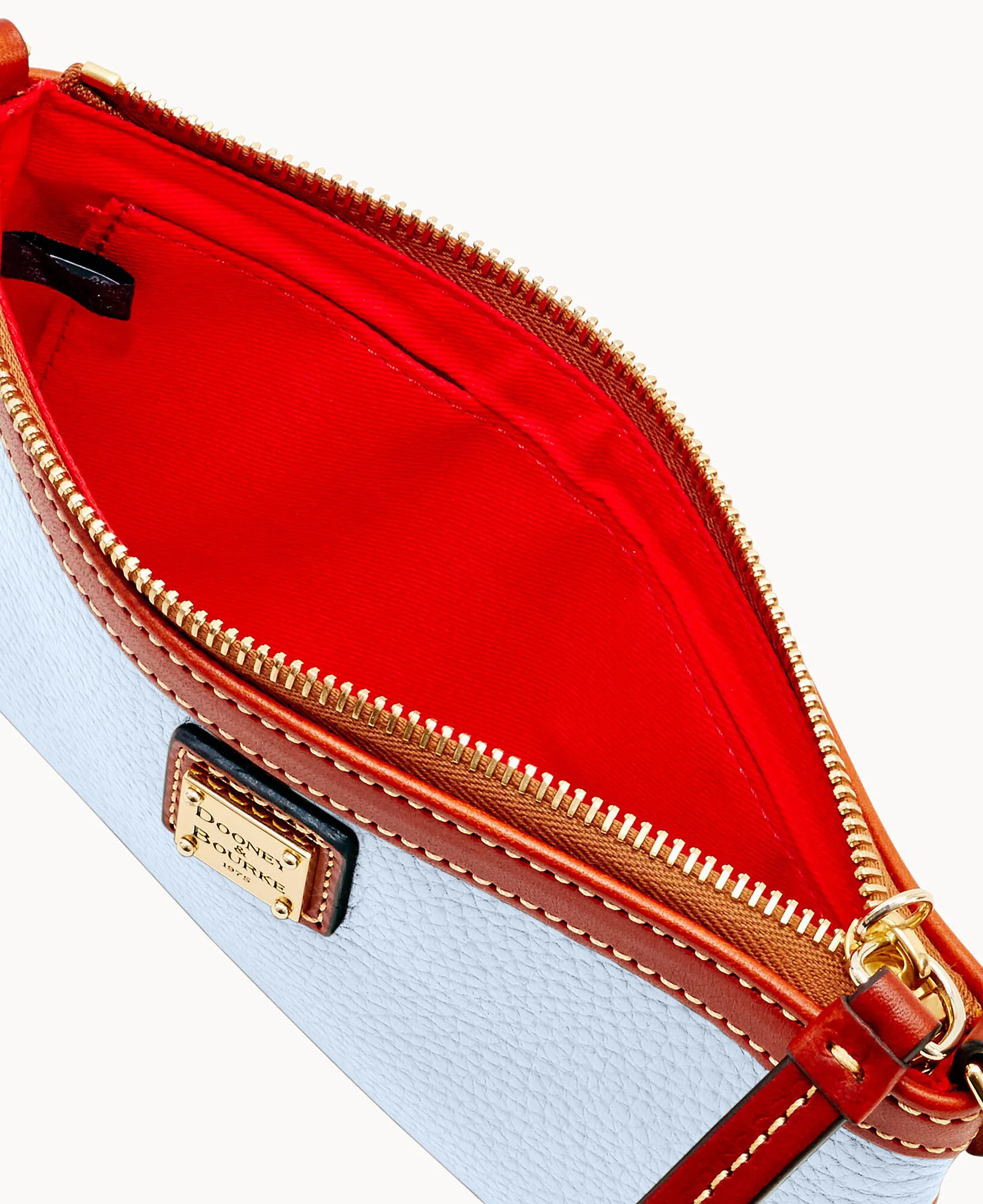Pebble Grain Large Slim Wristlet - Image 32