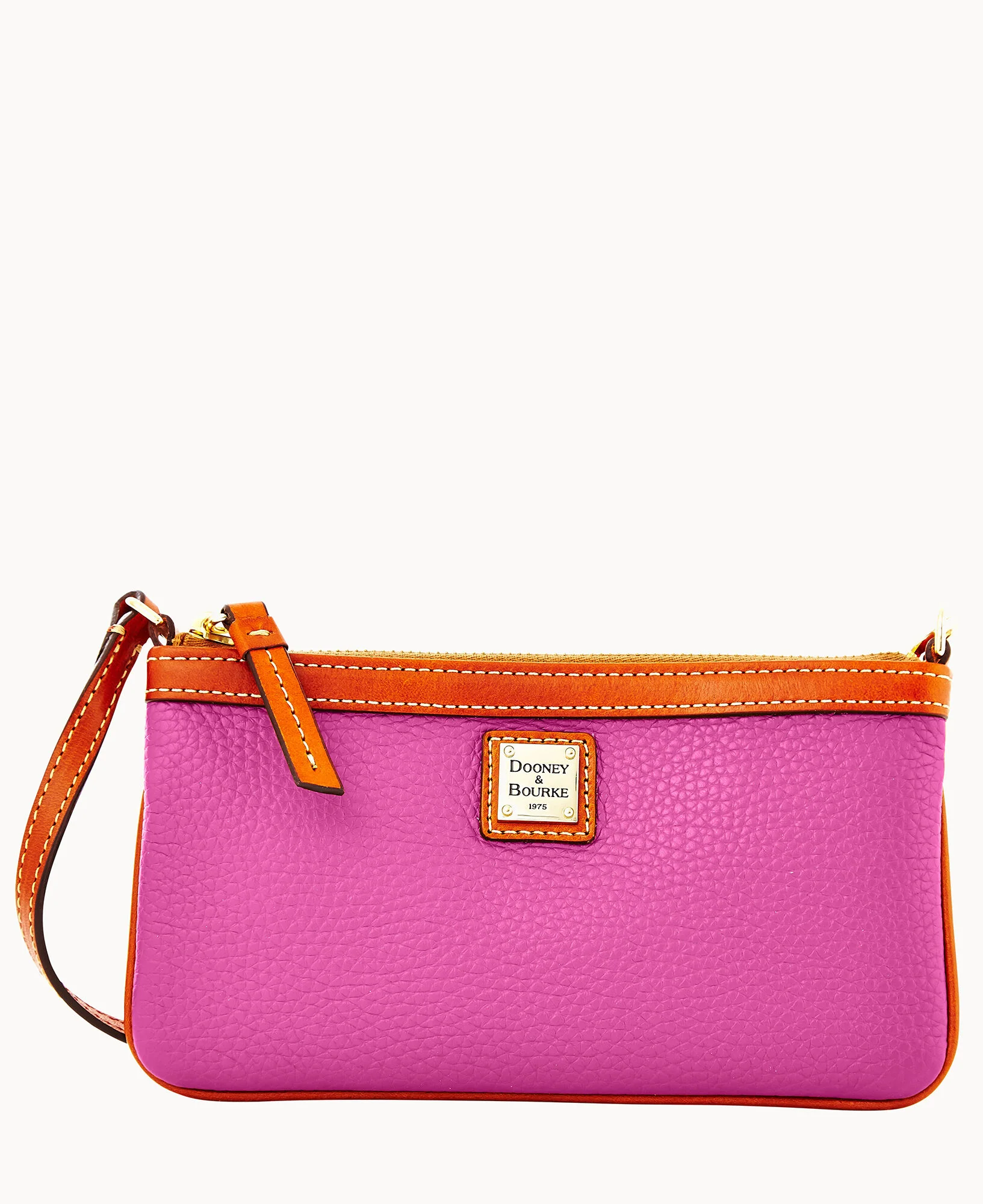 Pebble Grain Large Slim Wristlet - Image 39