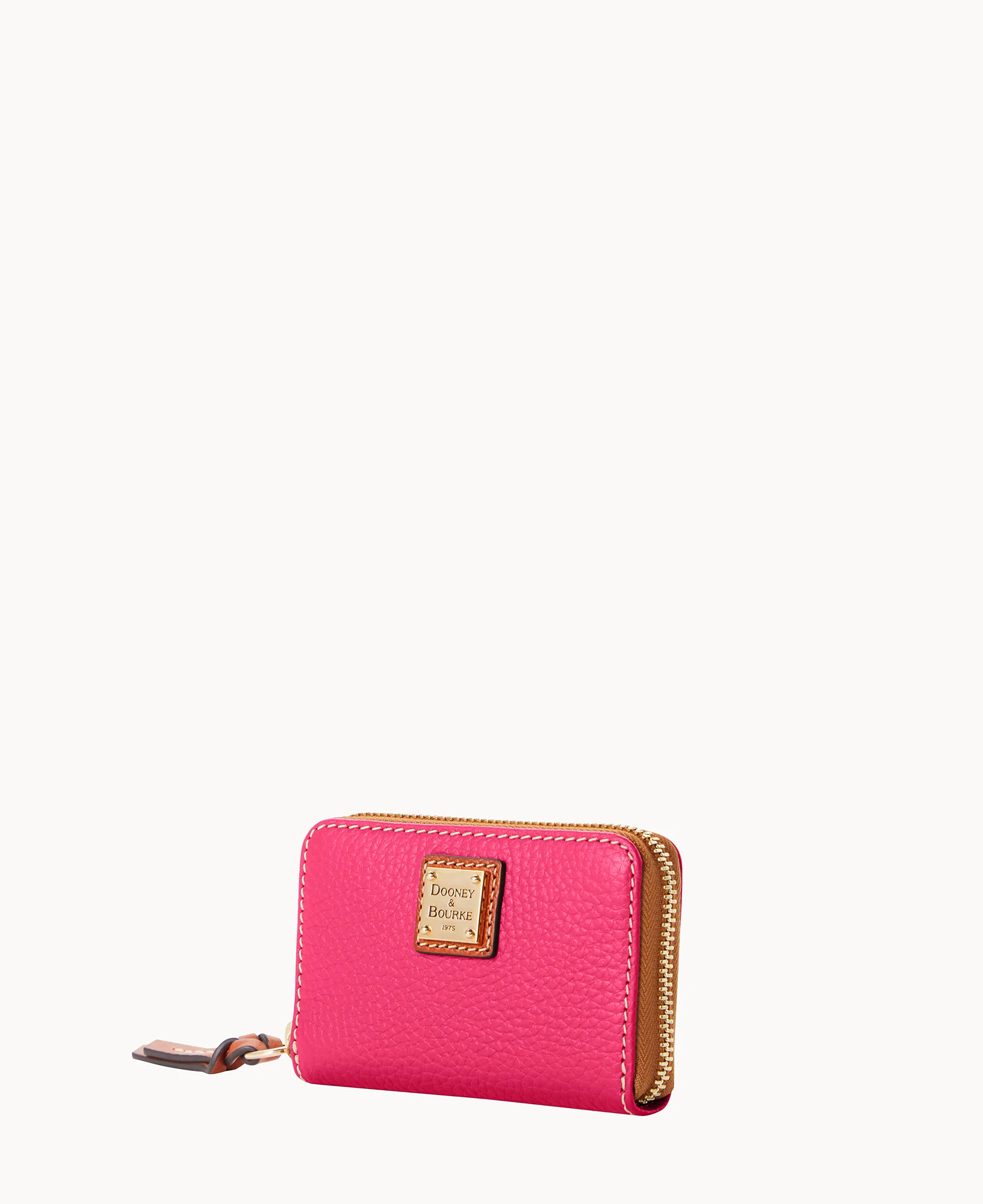 Pebble Grain Large Zip Around Credit Card Case - Image 29