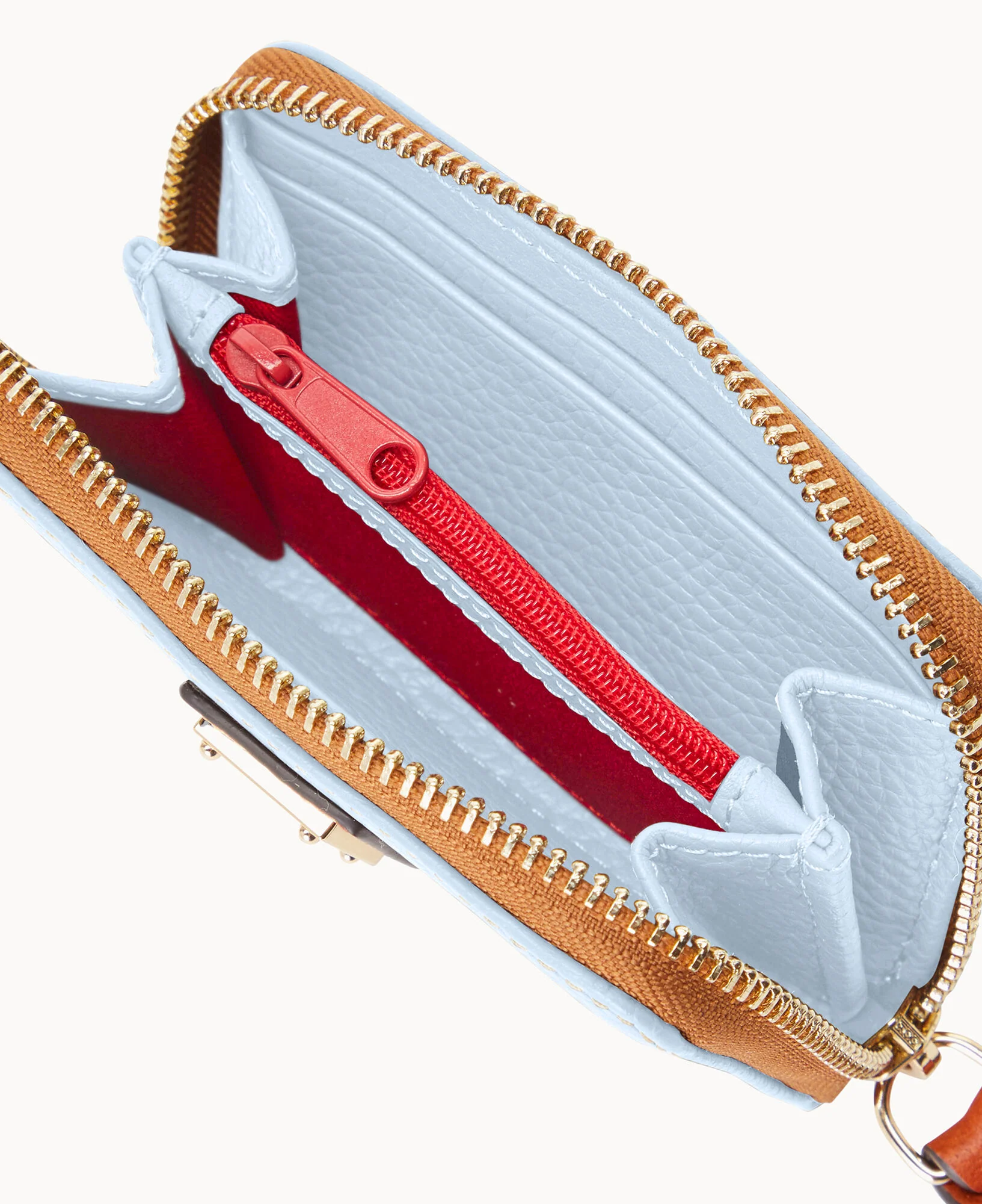 Pebble Grain Large Zip Around Credit Card Case - Image 33