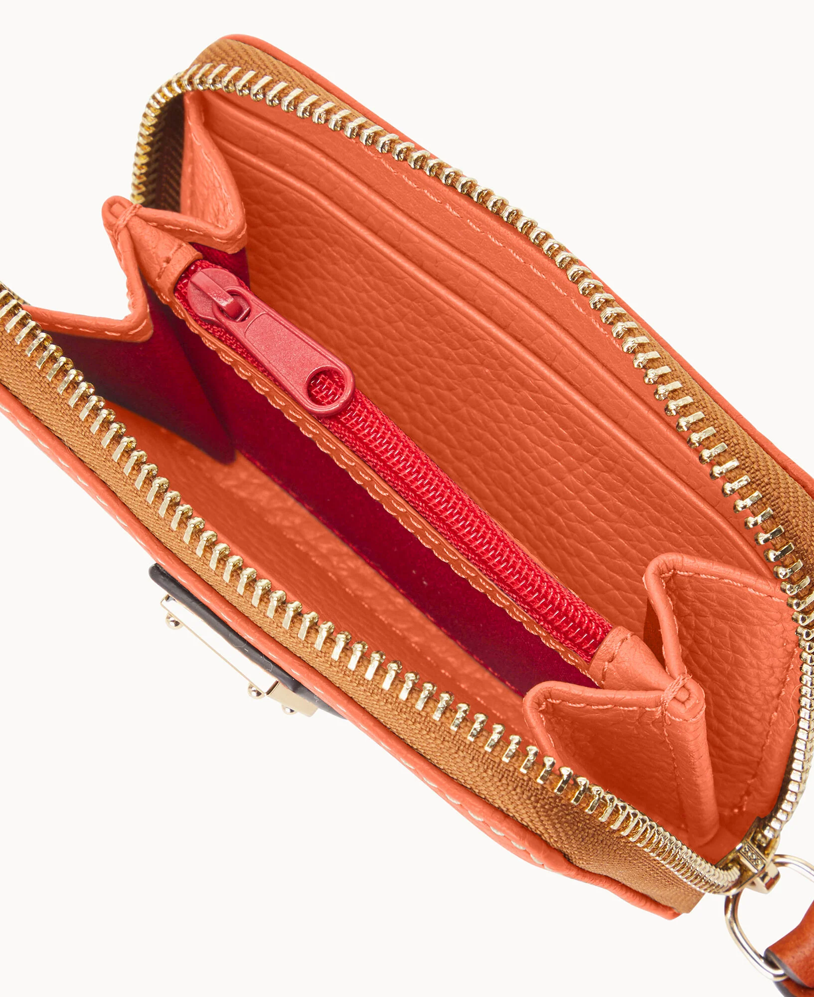Pebble Grain Large Zip Around Credit Card Case - Image 36
