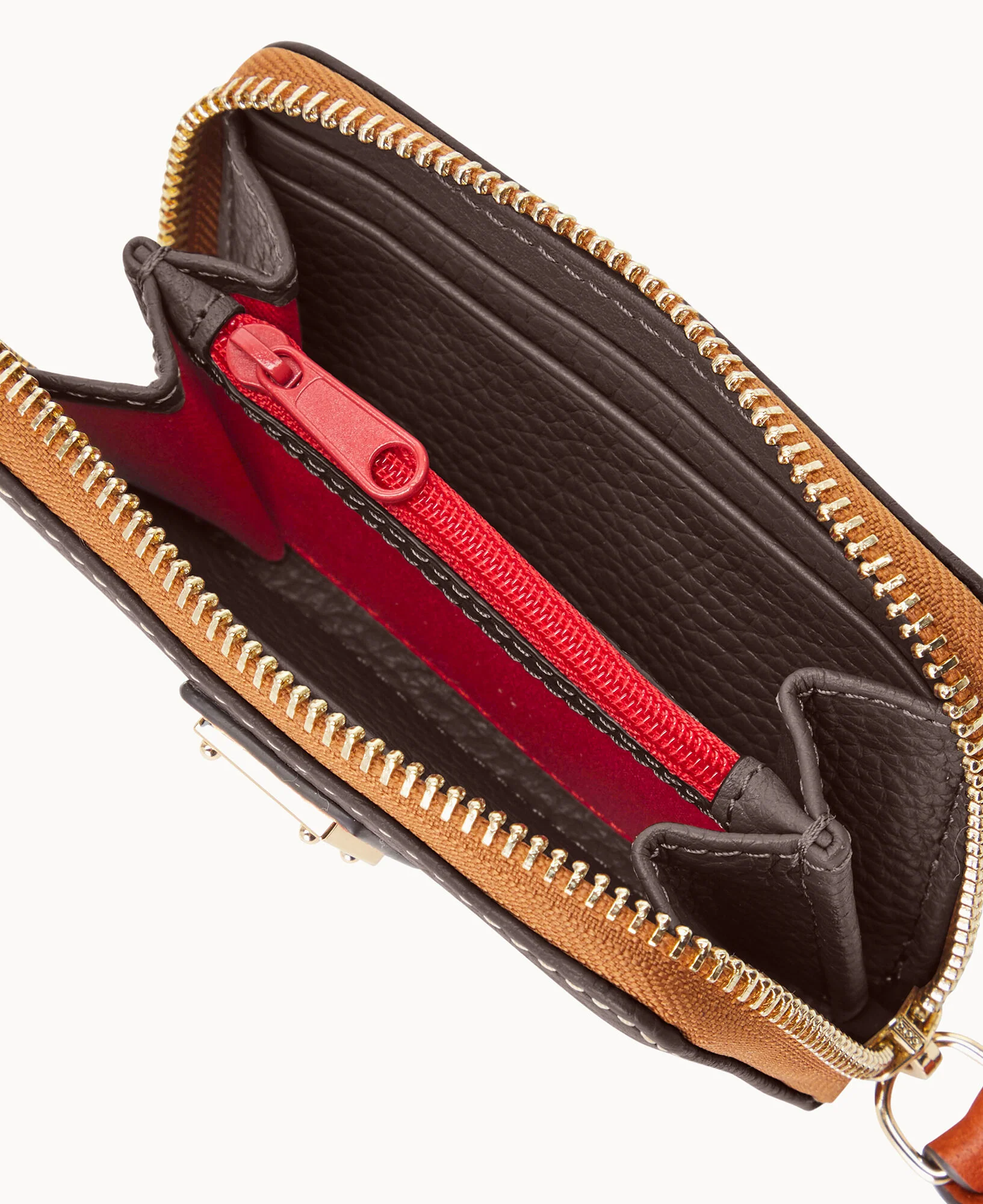 Pebble Grain Large Zip Around Credit Card Case - Image 45