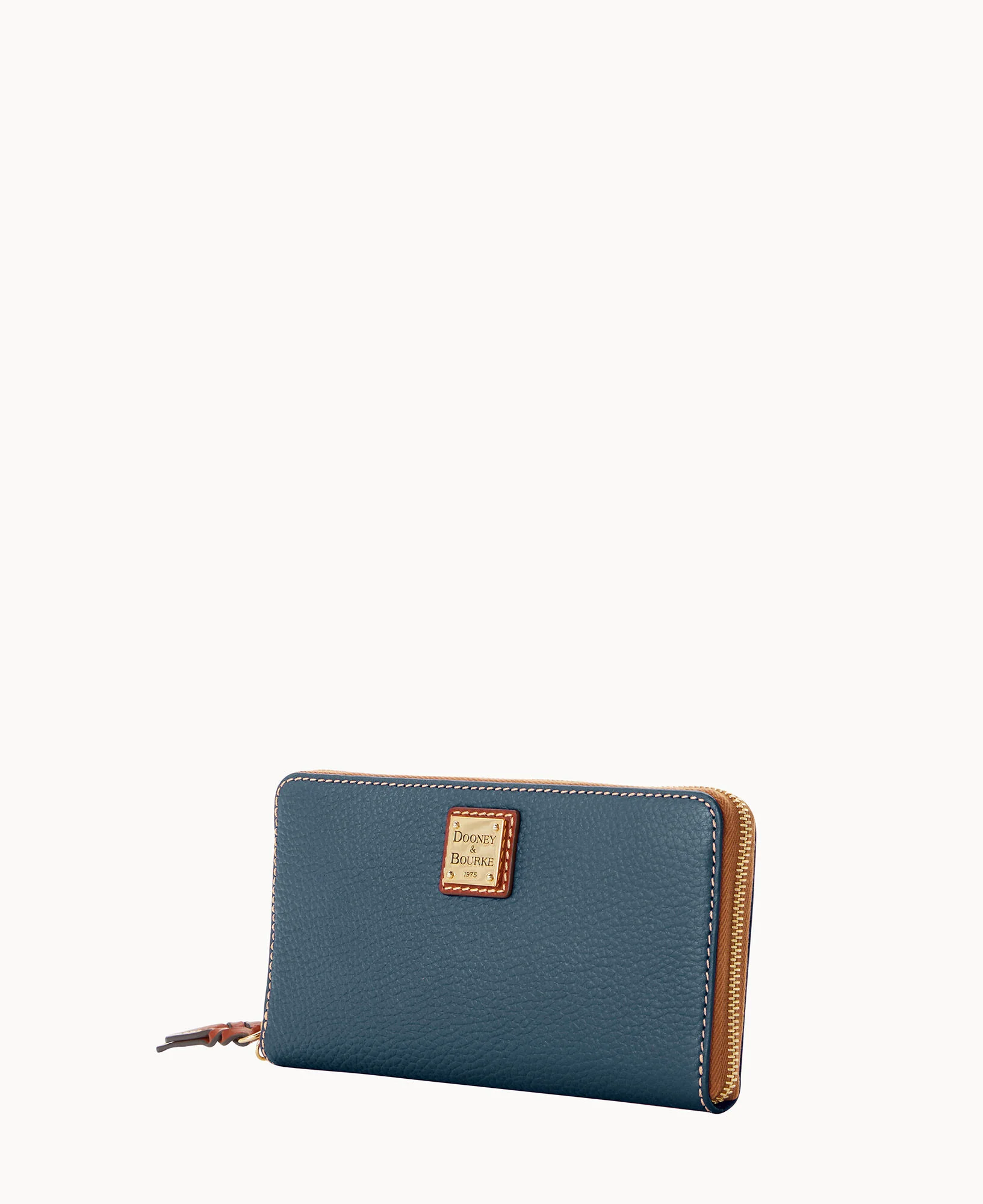 Pebble Grain Large Zip Around Wristlet Crossbody - Image 22