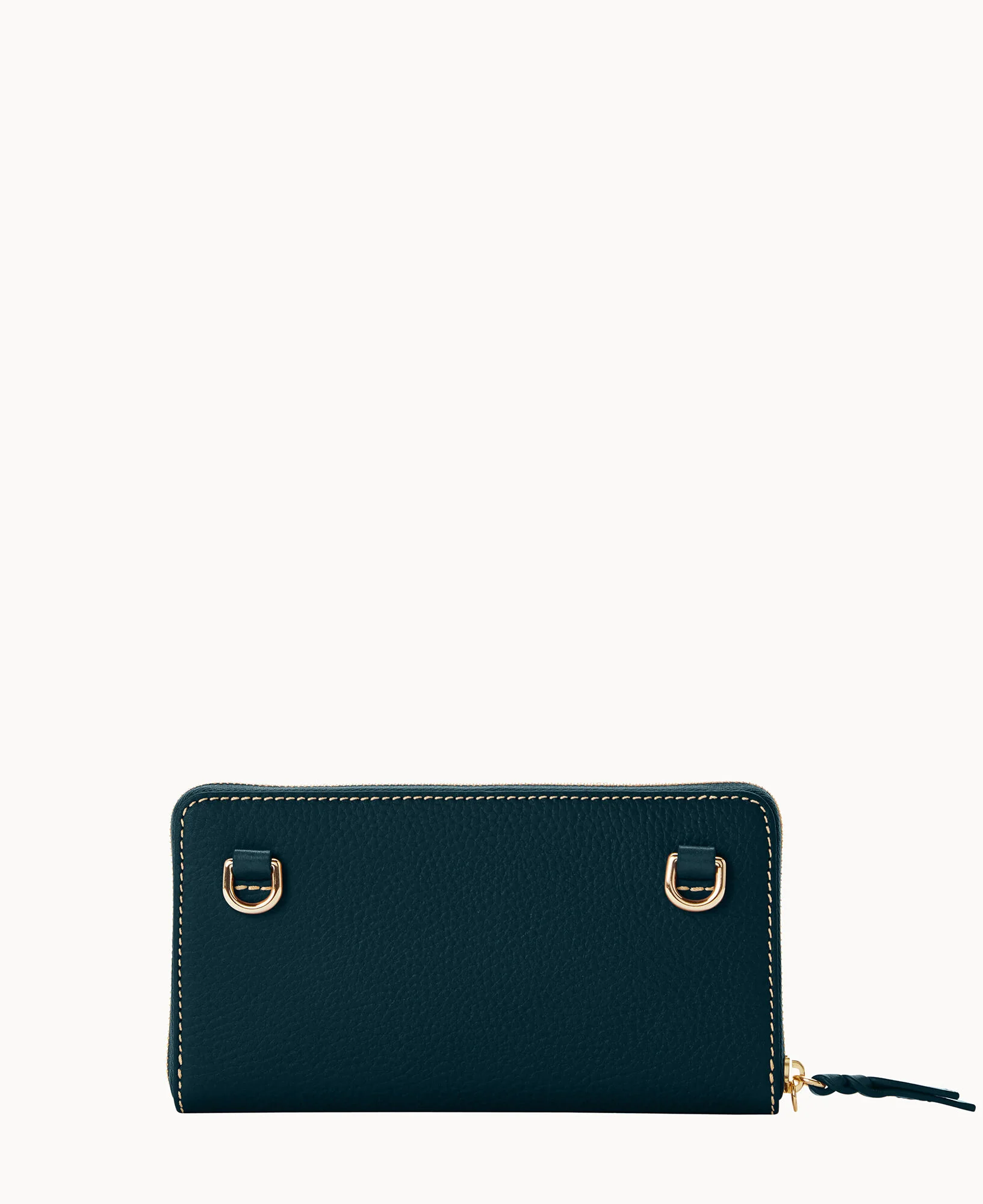 Pebble Grain Large Zip Around Wristlet Crossbody - Image 29