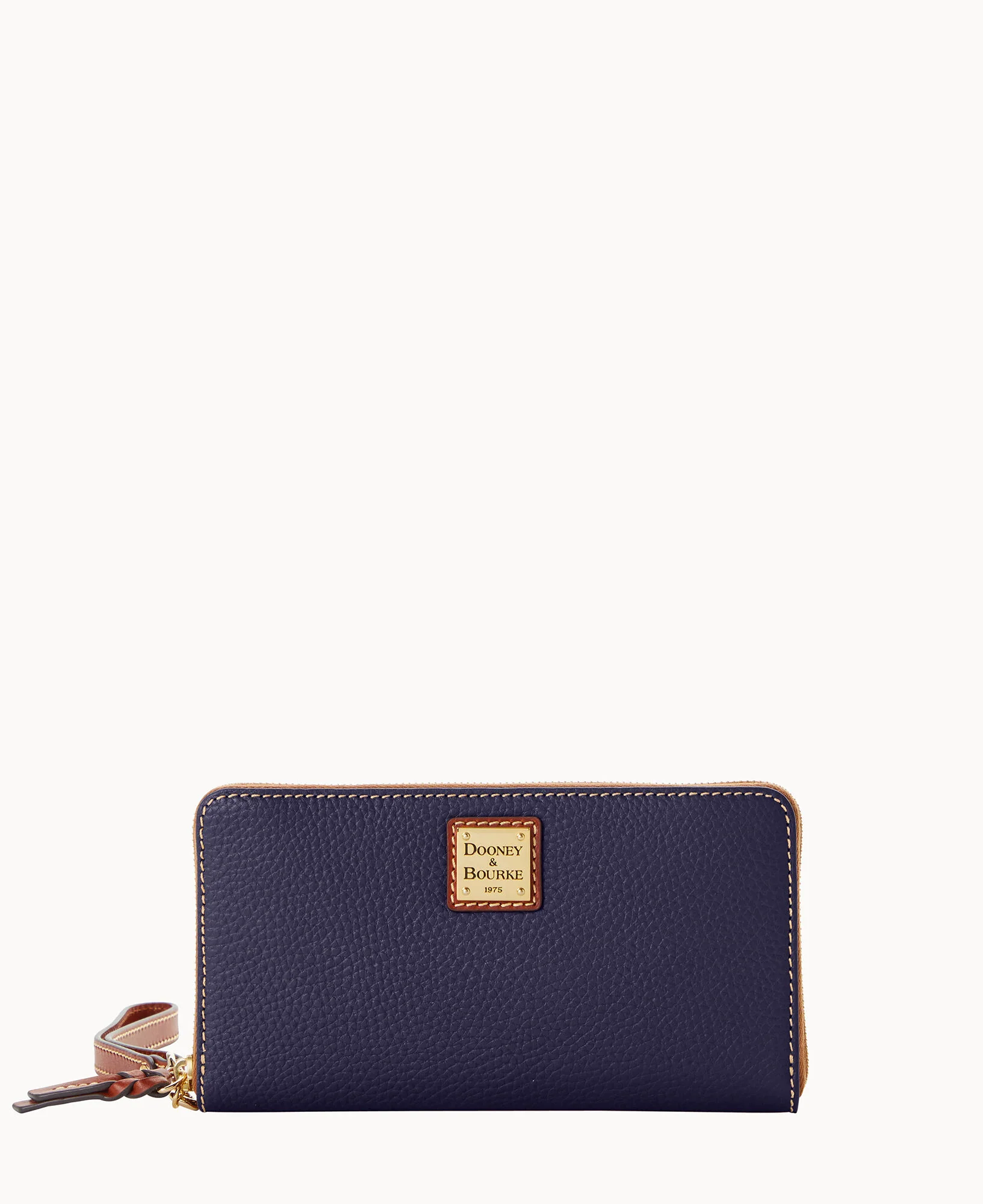 Pebble Grain Large Zip Around Wristlet Crossbody - Image 41