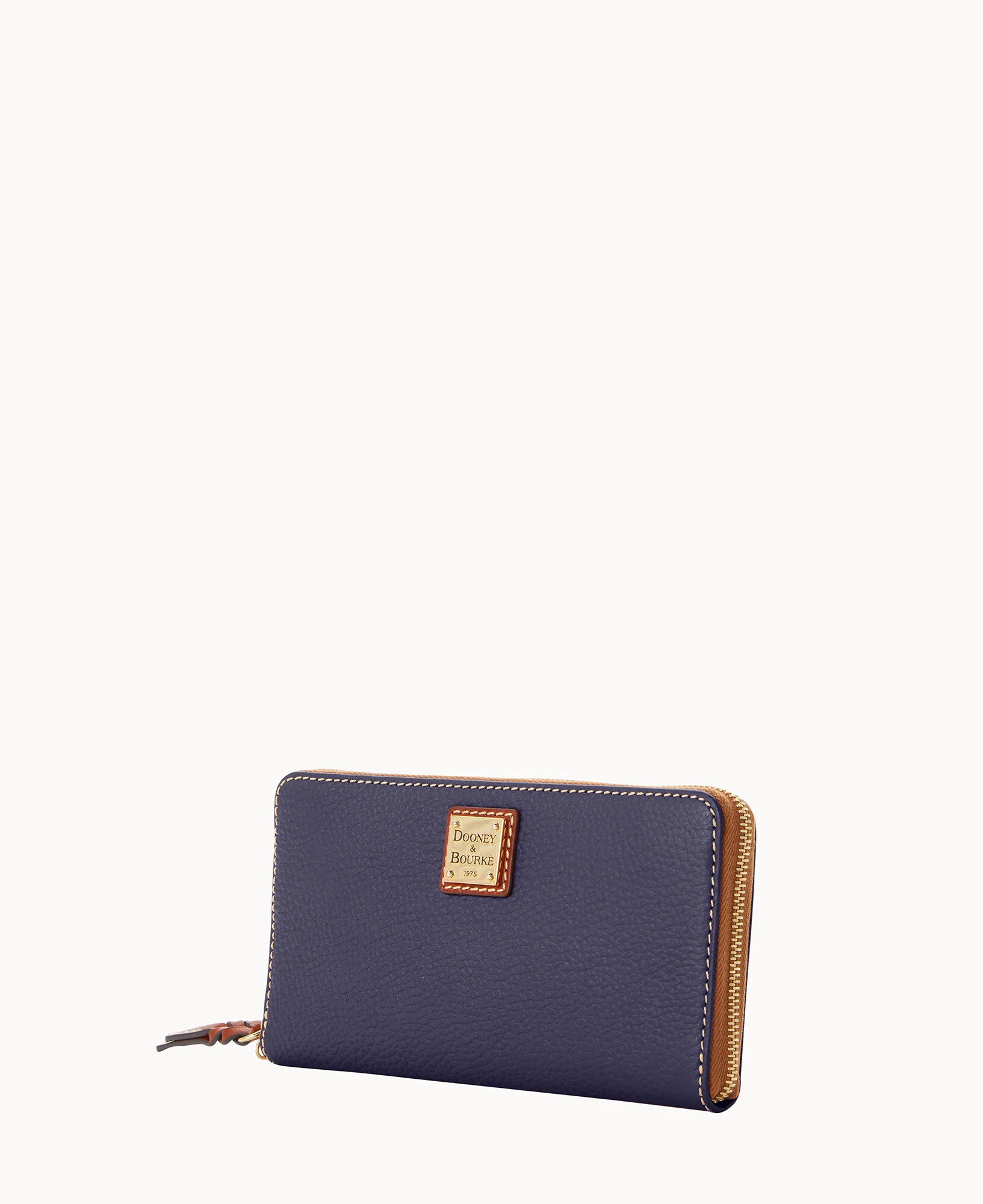 Pebble Grain Large Zip Around Wristlet Crossbody - Image 42