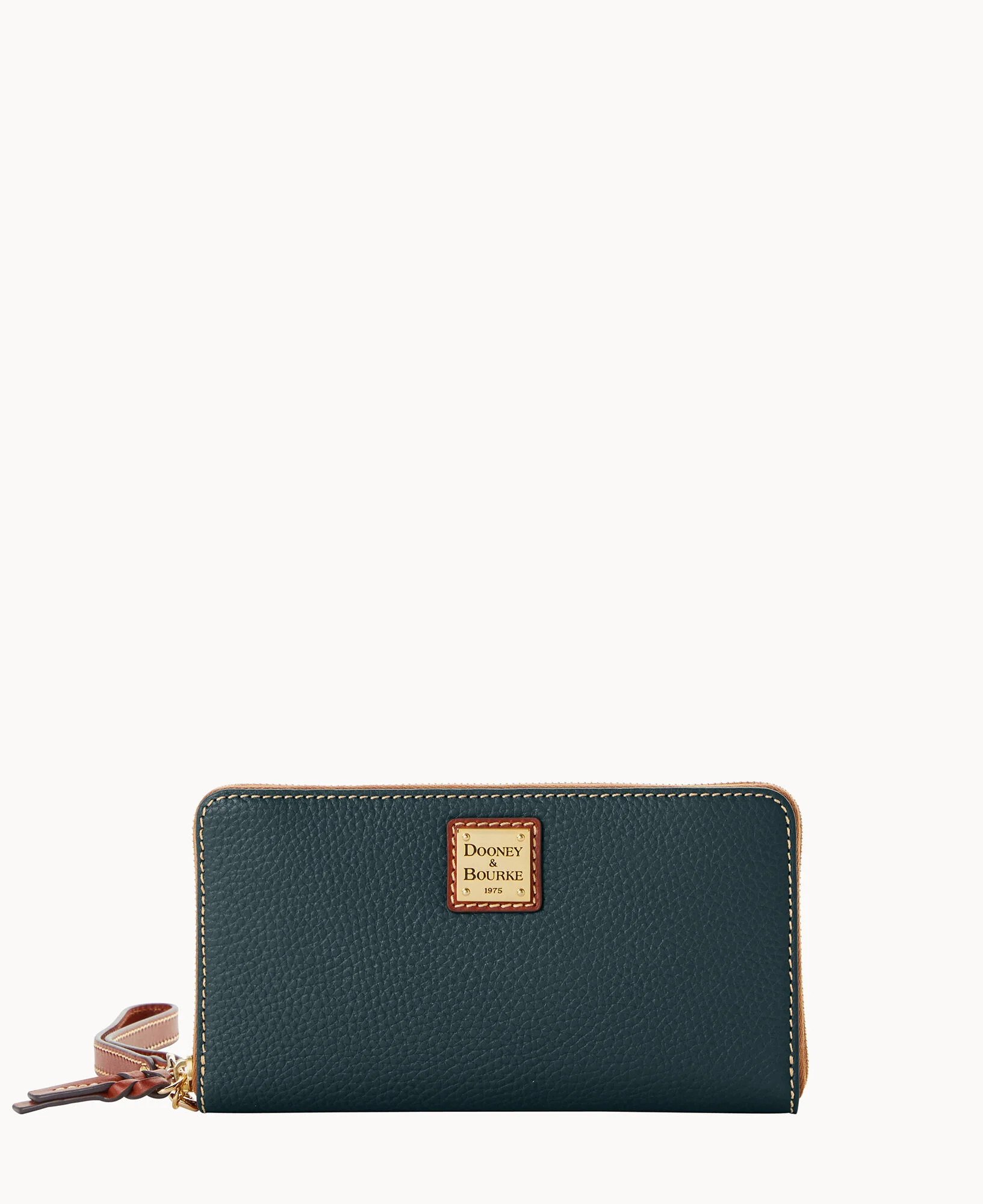 Pebble Grain Large Zip Around Wristlet Crossbody - Image 46