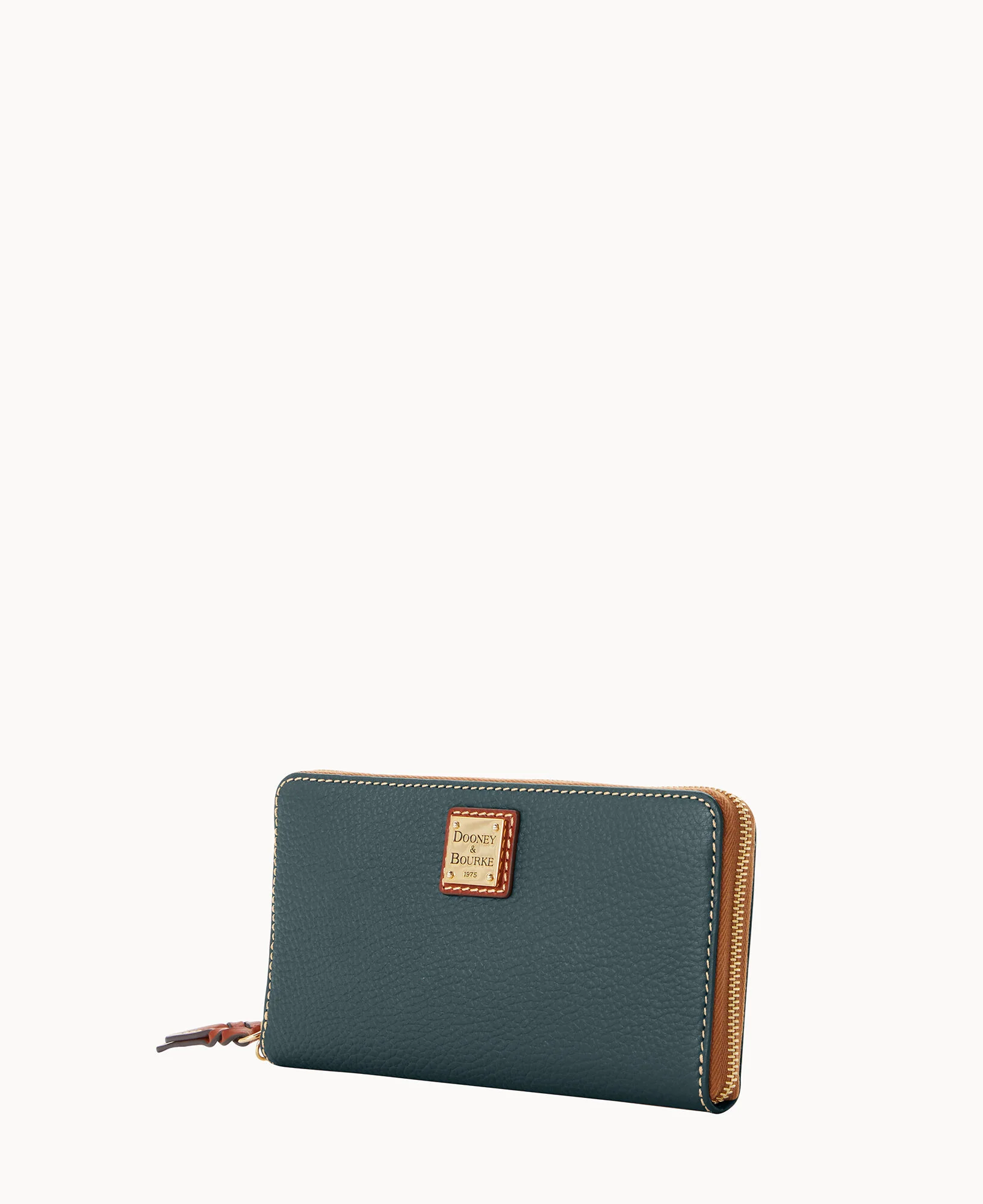 Pebble Grain Large Zip Around Wristlet Crossbody - Image 47