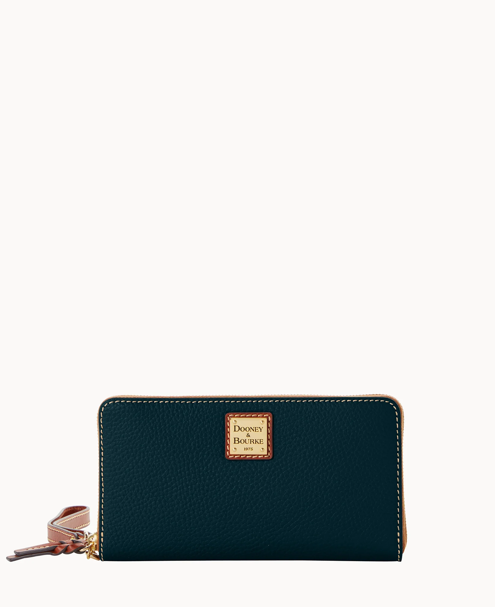 Pebble Grain Large Zip Around Wristlet Crossbody - Image 56