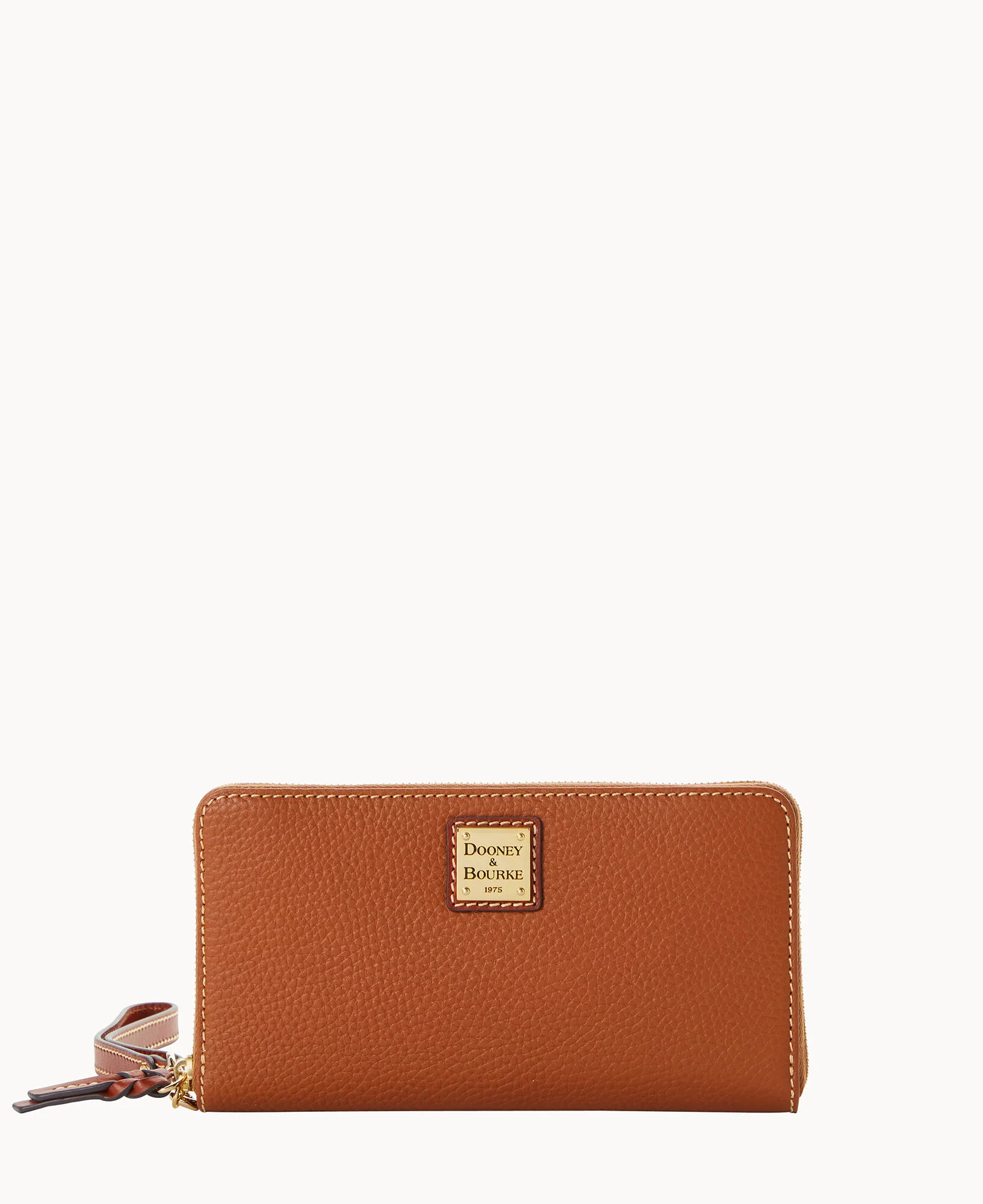 Pebble Grain Large Zip Around Wristlet Crossbody - Image 6