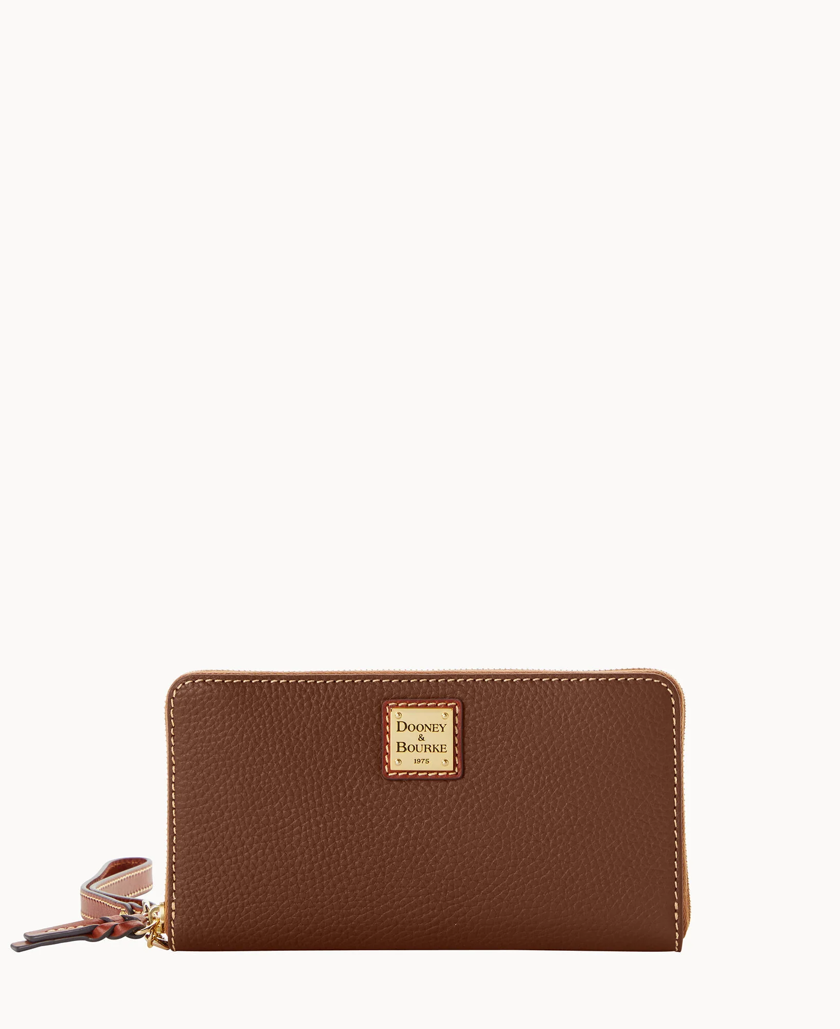Pebble Grain Large Zip Around Wristlet Crossbody - Image 66