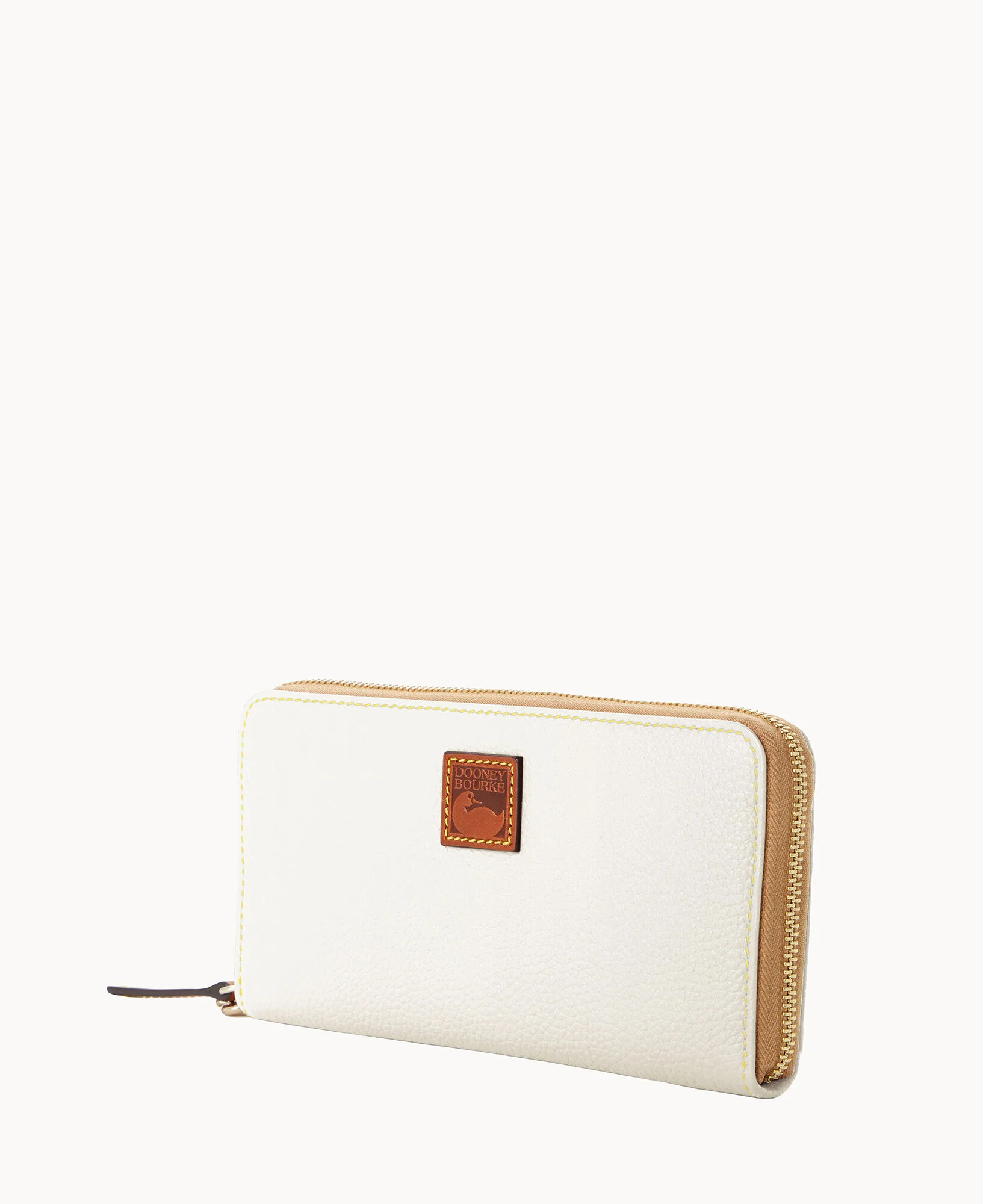 Pebble Grain Large Zip Around Wristlet - Image 17