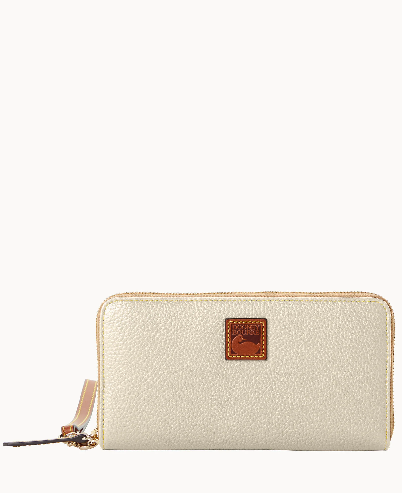 Pebble Grain Large Zip Around Wristlet - Image 22