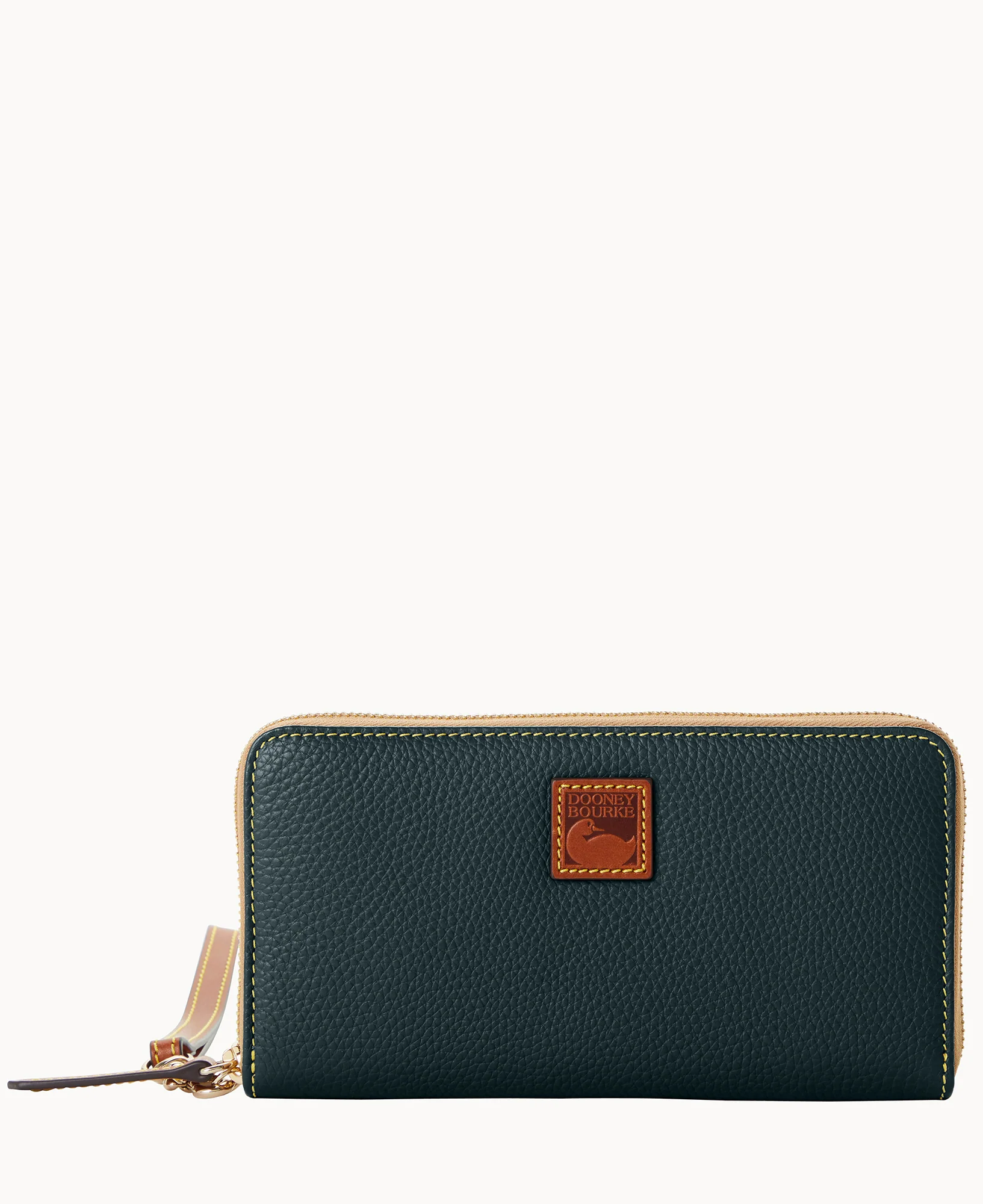 Pebble Grain Large Zip Around Wristlet - Image 31