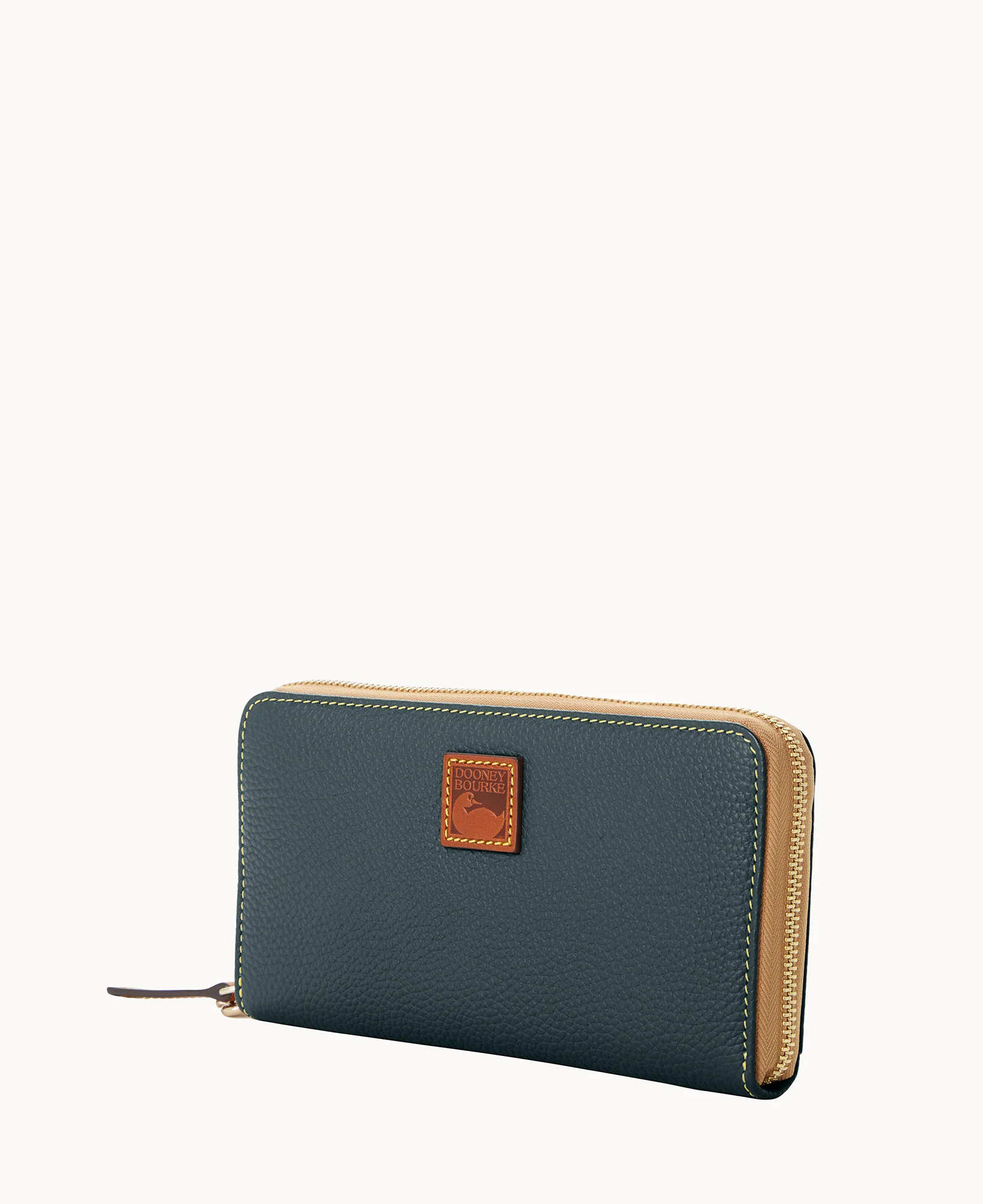 Pebble Grain Large Zip Around Wristlet - Image 32