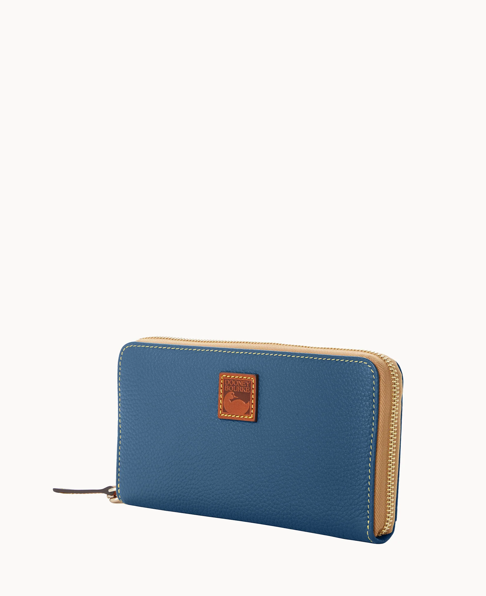 Pebble Grain Large Zip Around Wristlet - Image 35