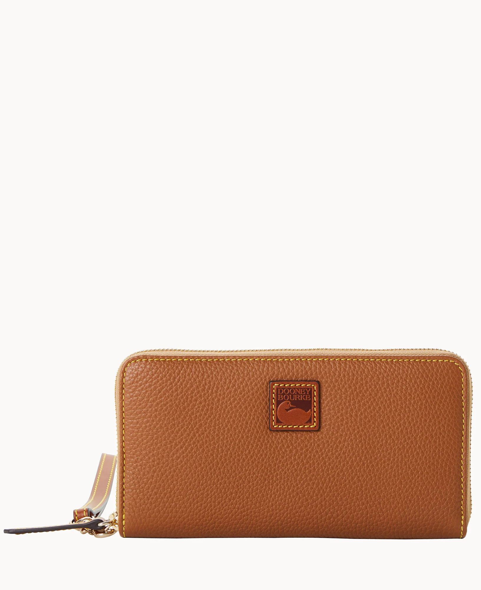 Pebble Grain Large Zip Around Wristlet - Image 40