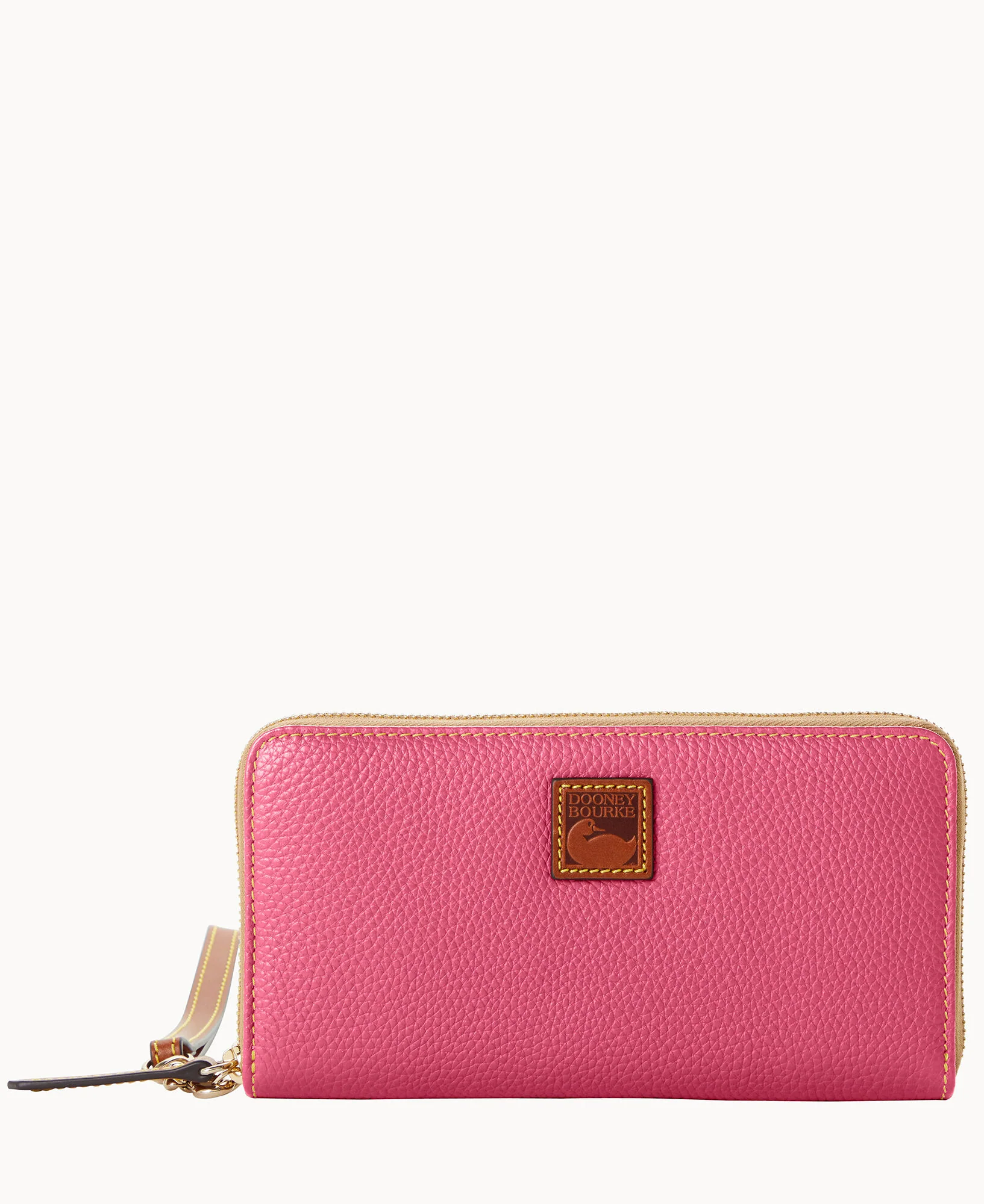 Pebble Grain Large Zip Around Wristlet - Image 43