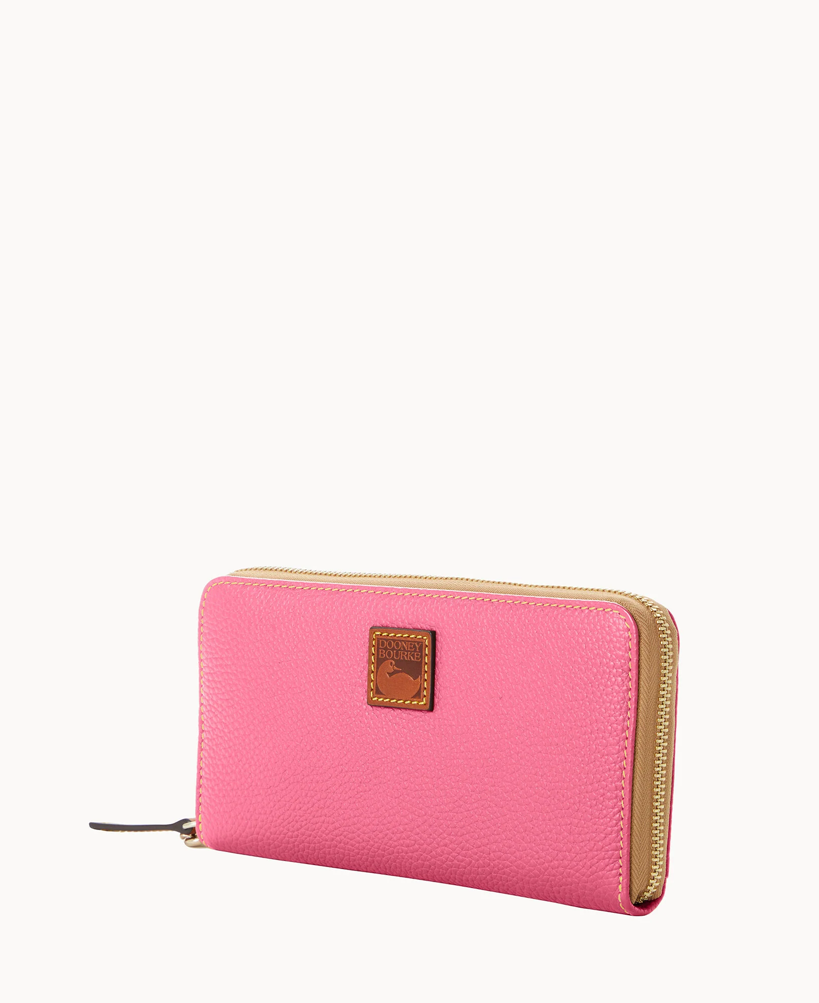 Pebble Grain Large Zip Around Wristlet - Image 44