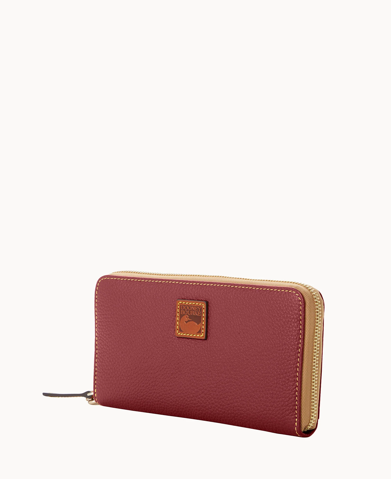 Pebble Grain Large Zip Around Wristlet - Image 56