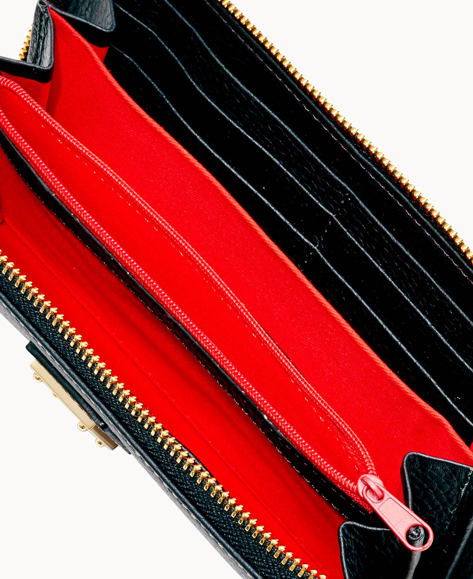 Pebble Grain Large Zip Around Wristlet - Image 33