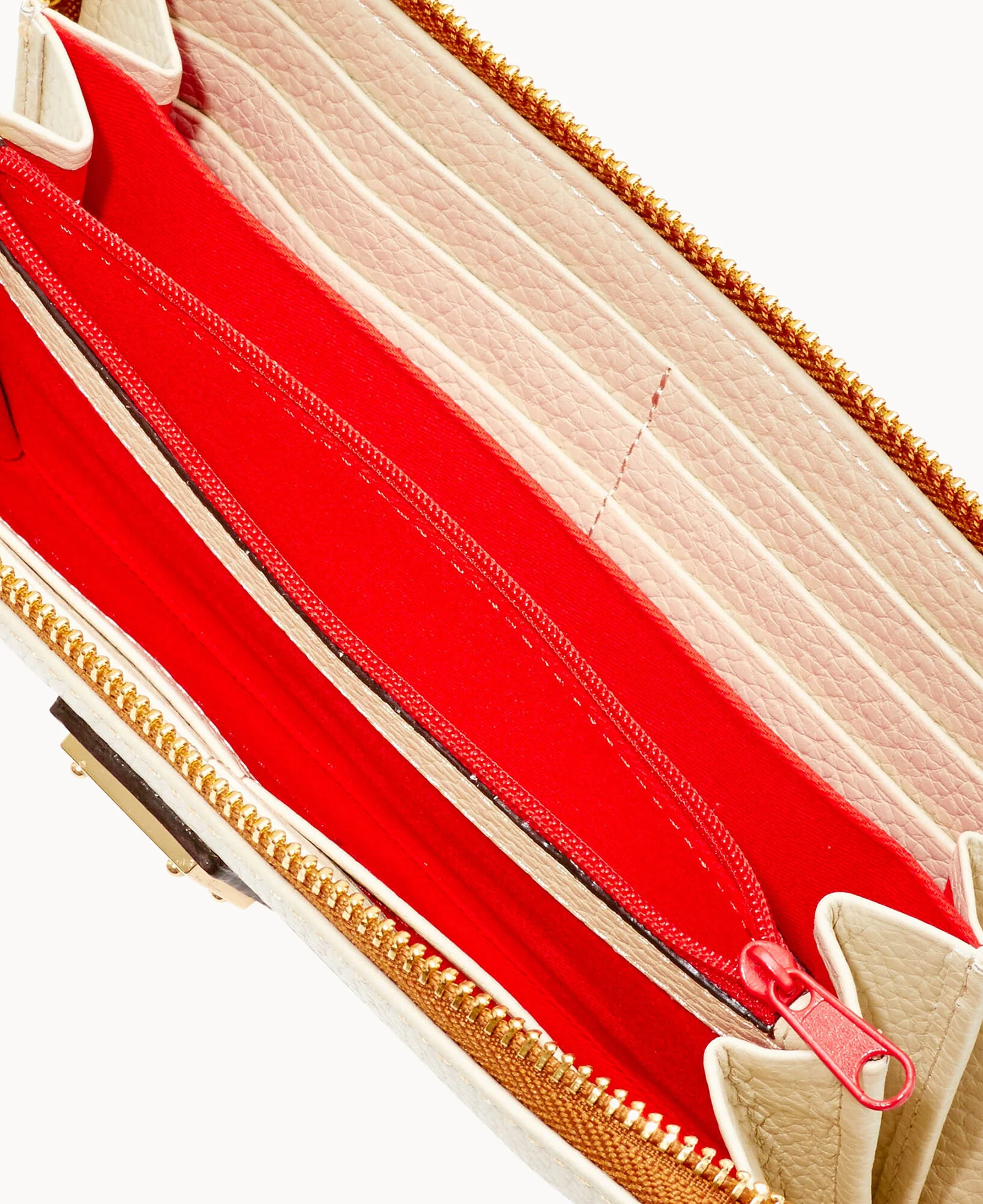 Pebble Grain Large Zip Around Wristlet - Image 48