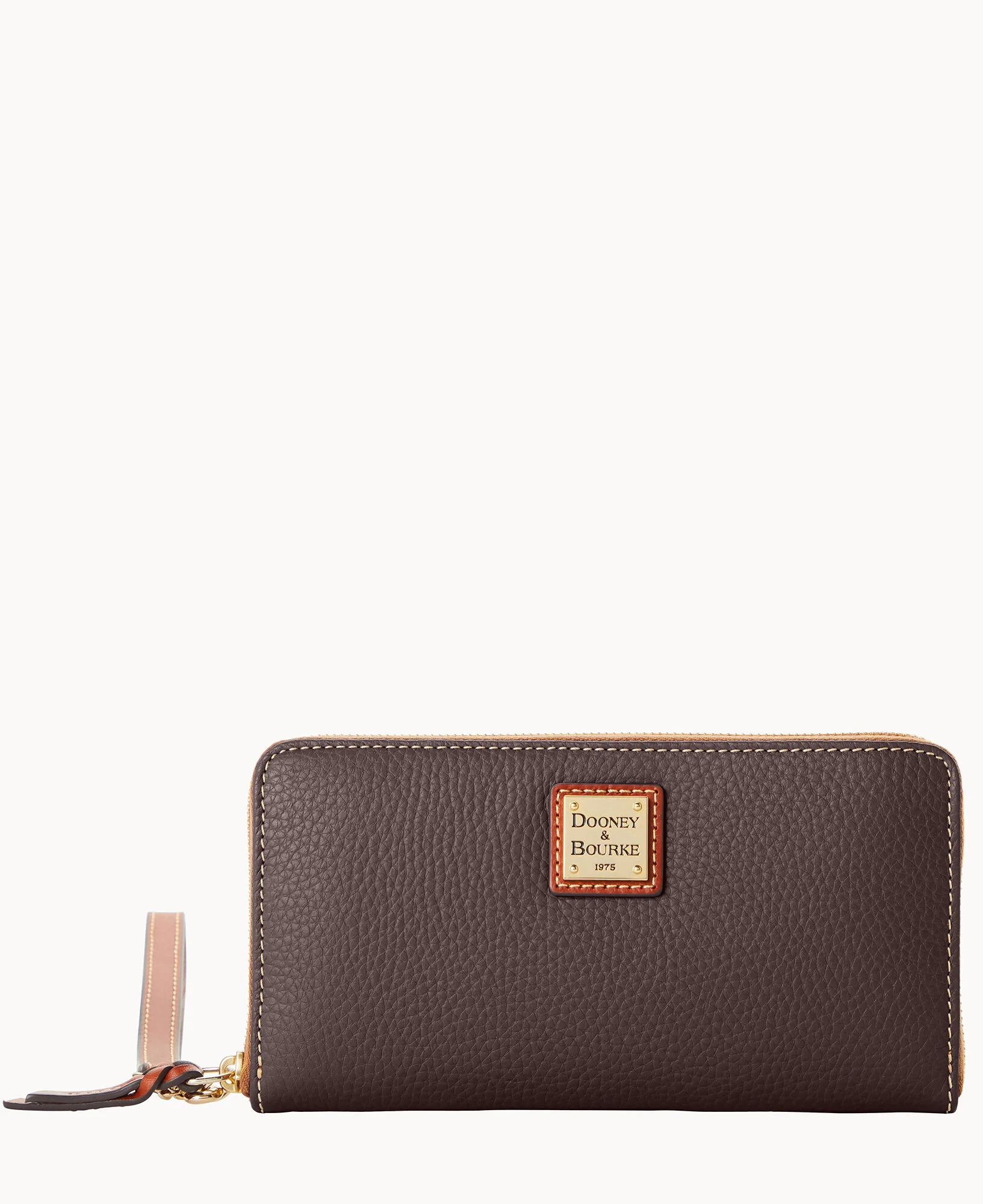 Pebble Grain Large Zip Around Wristlet - Image 7