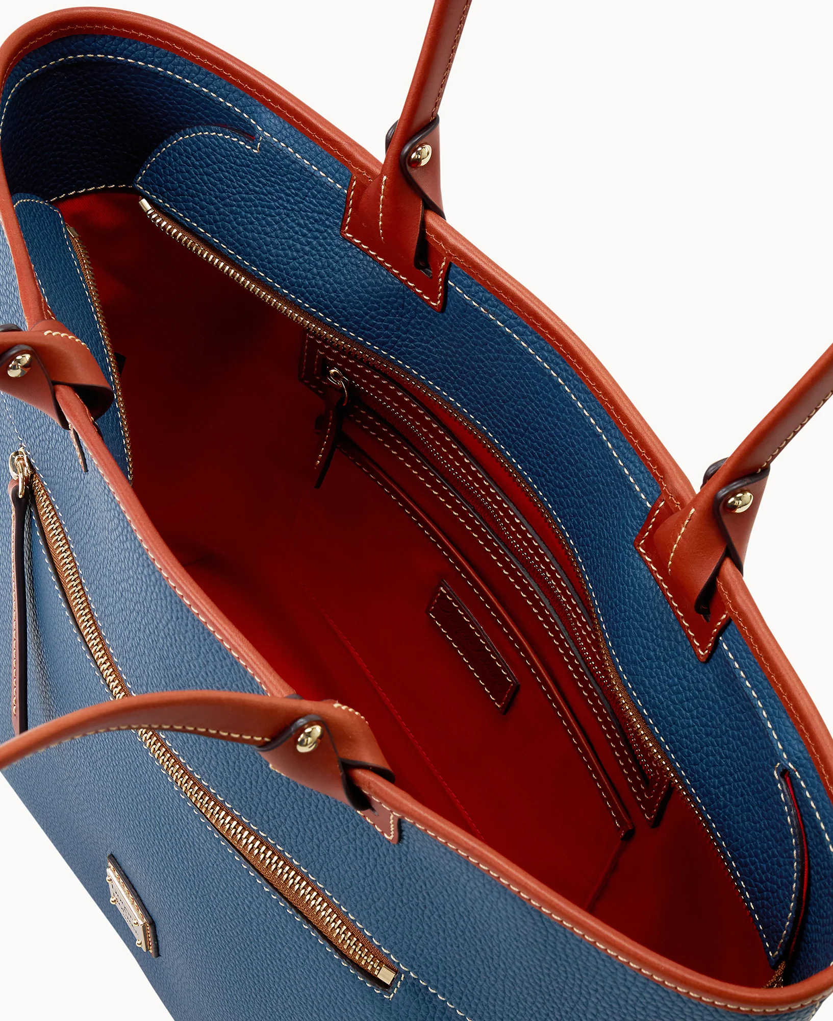Pebble Grain Large Zip Tote - Image 27
