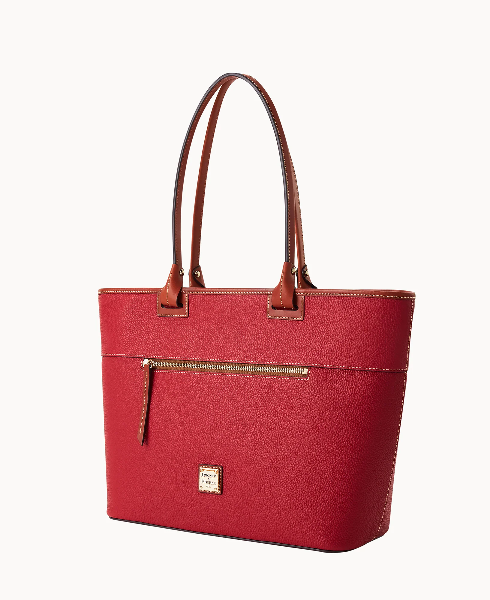 Pebble Grain Large Zip Tote - Image 34