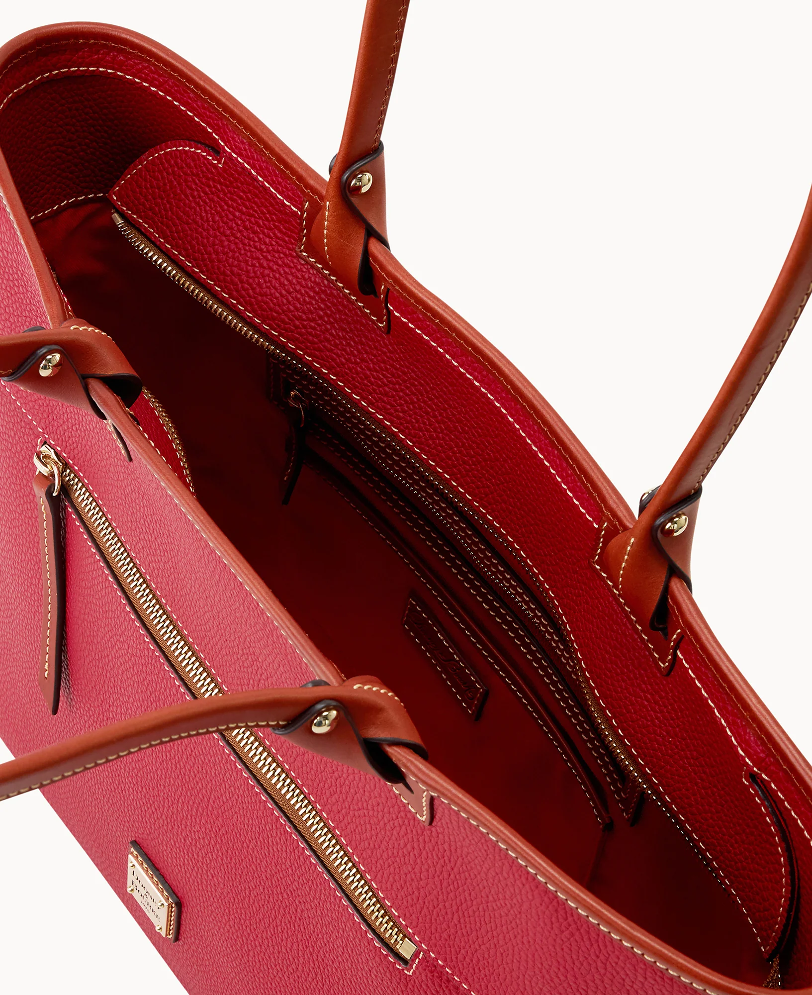 Pebble Grain Large Zip Tote - Image 35
