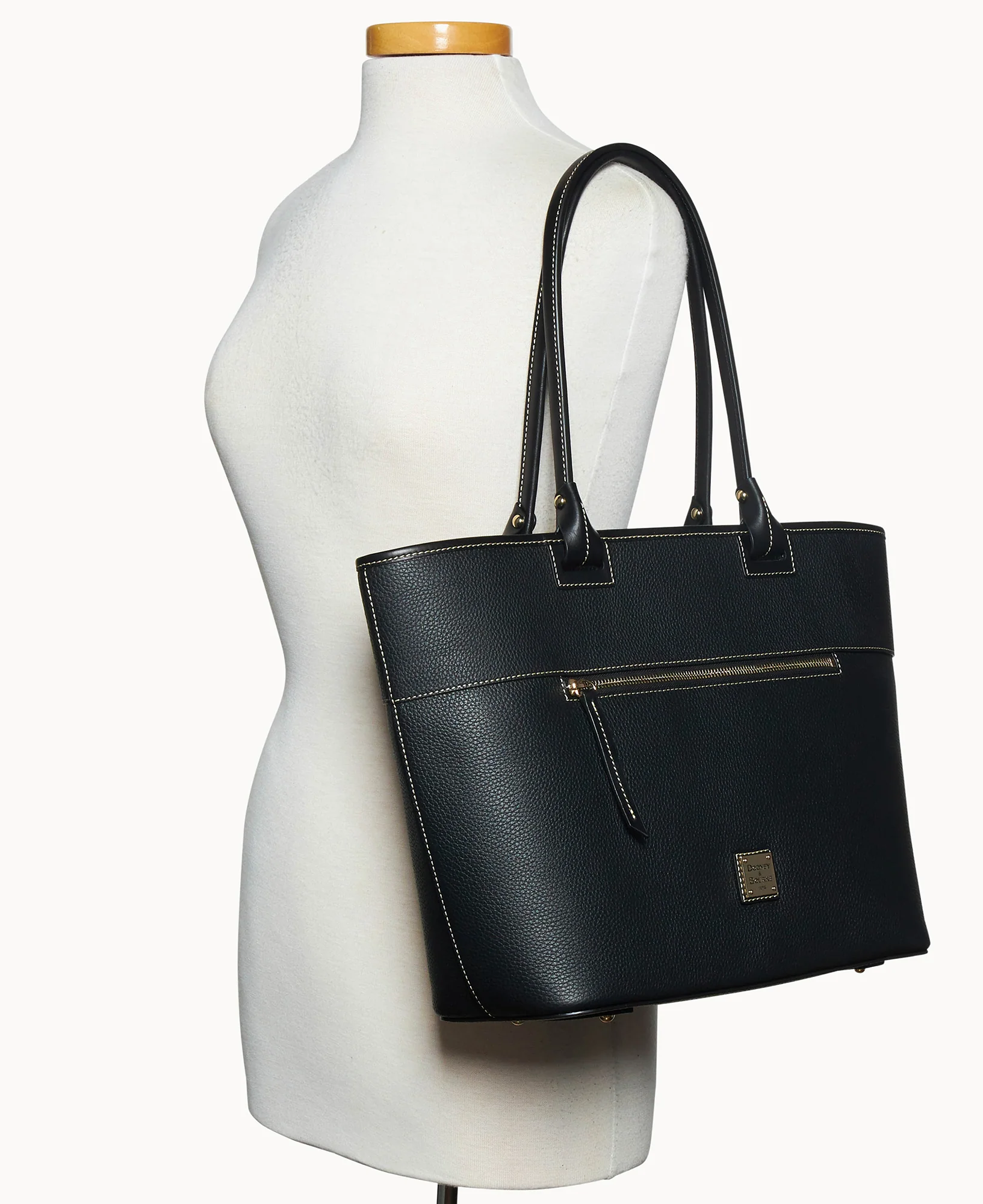Pebble Grain Large Zip Tote - Image 4