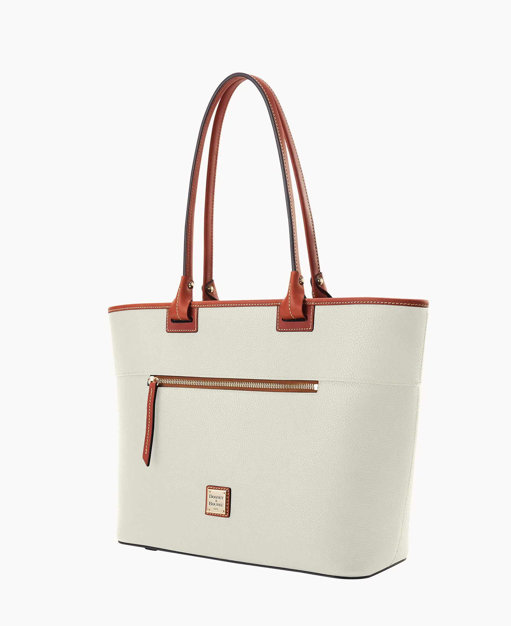 Pebble Grain Large Zip Tote - Image 46