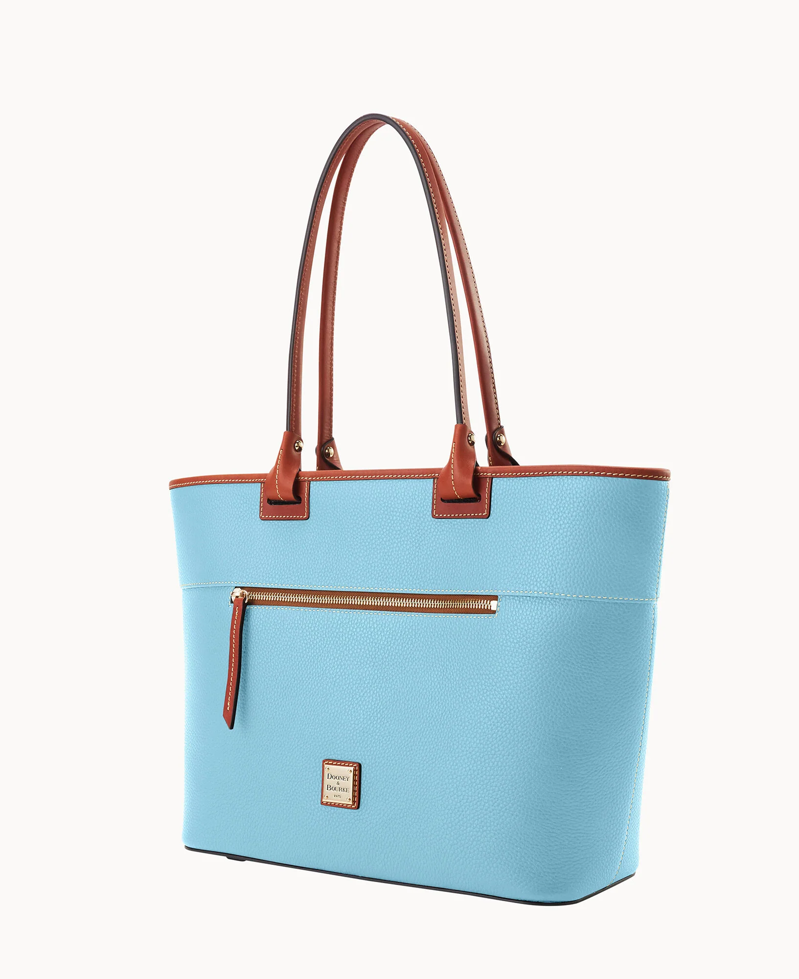 Pebble Grain Large Zip Tote - Image 50