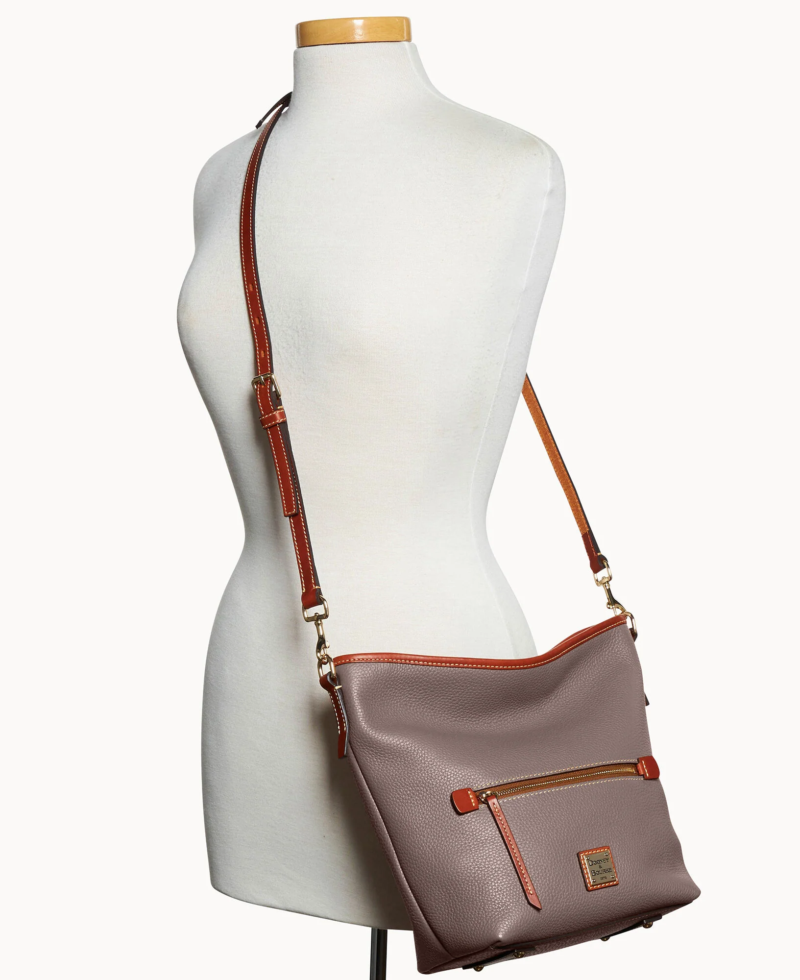Pebble Grain Small Hobo Crossbody - Image 16