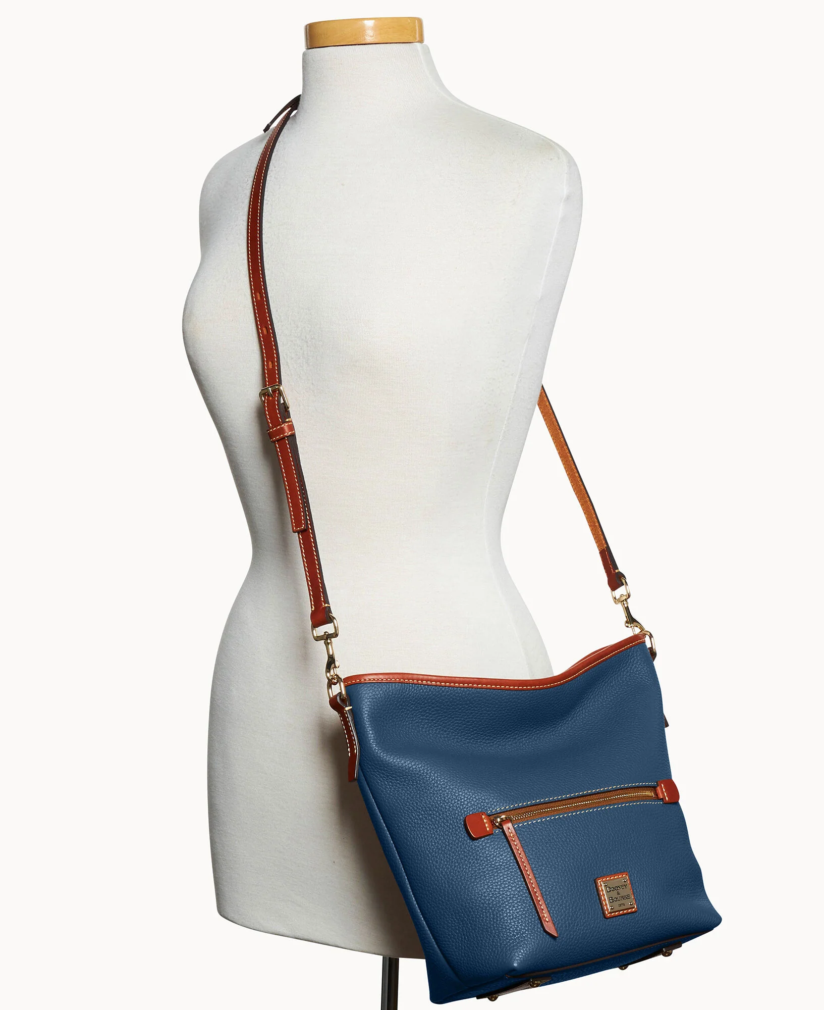 Pebble Grain Small Hobo Crossbody - Image 24