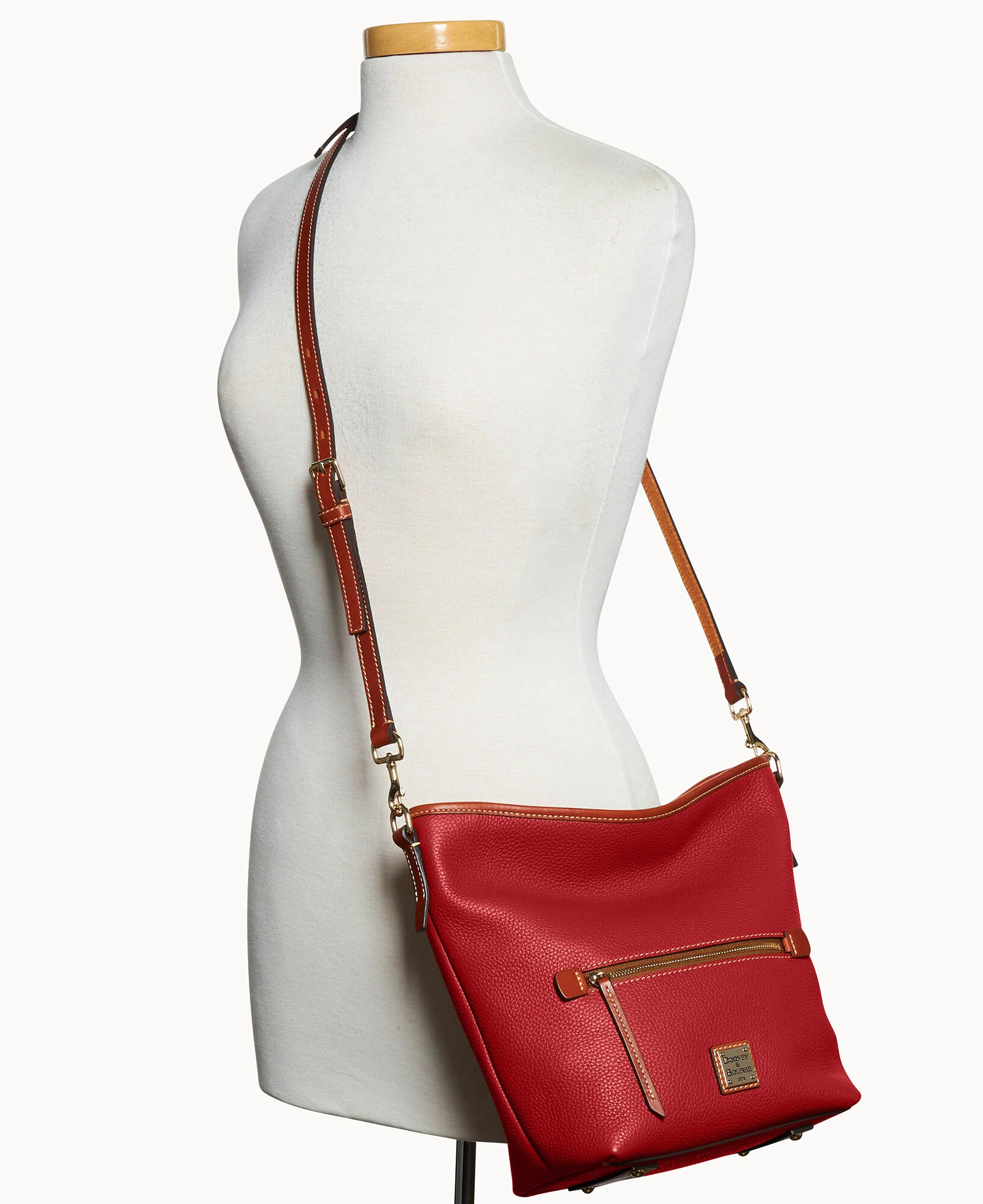 Pebble Grain Small Hobo Crossbody - Image 32