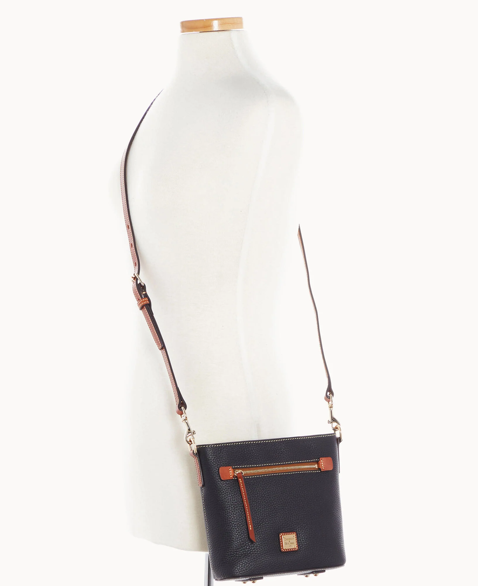 Pebble Grain Small Zip Crossbody - Image 48