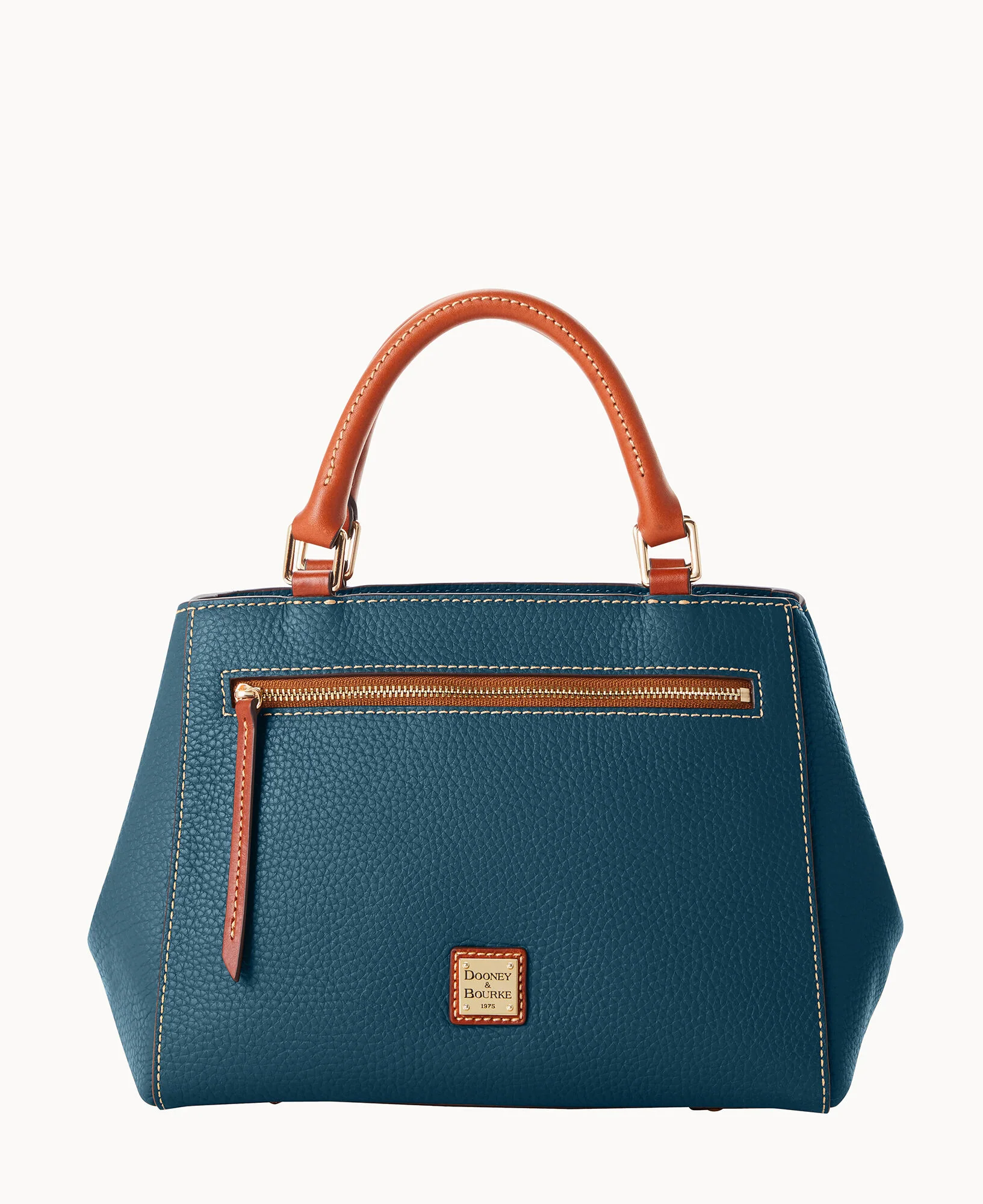 Pebble Grain Small Zip Satchel - Image 111