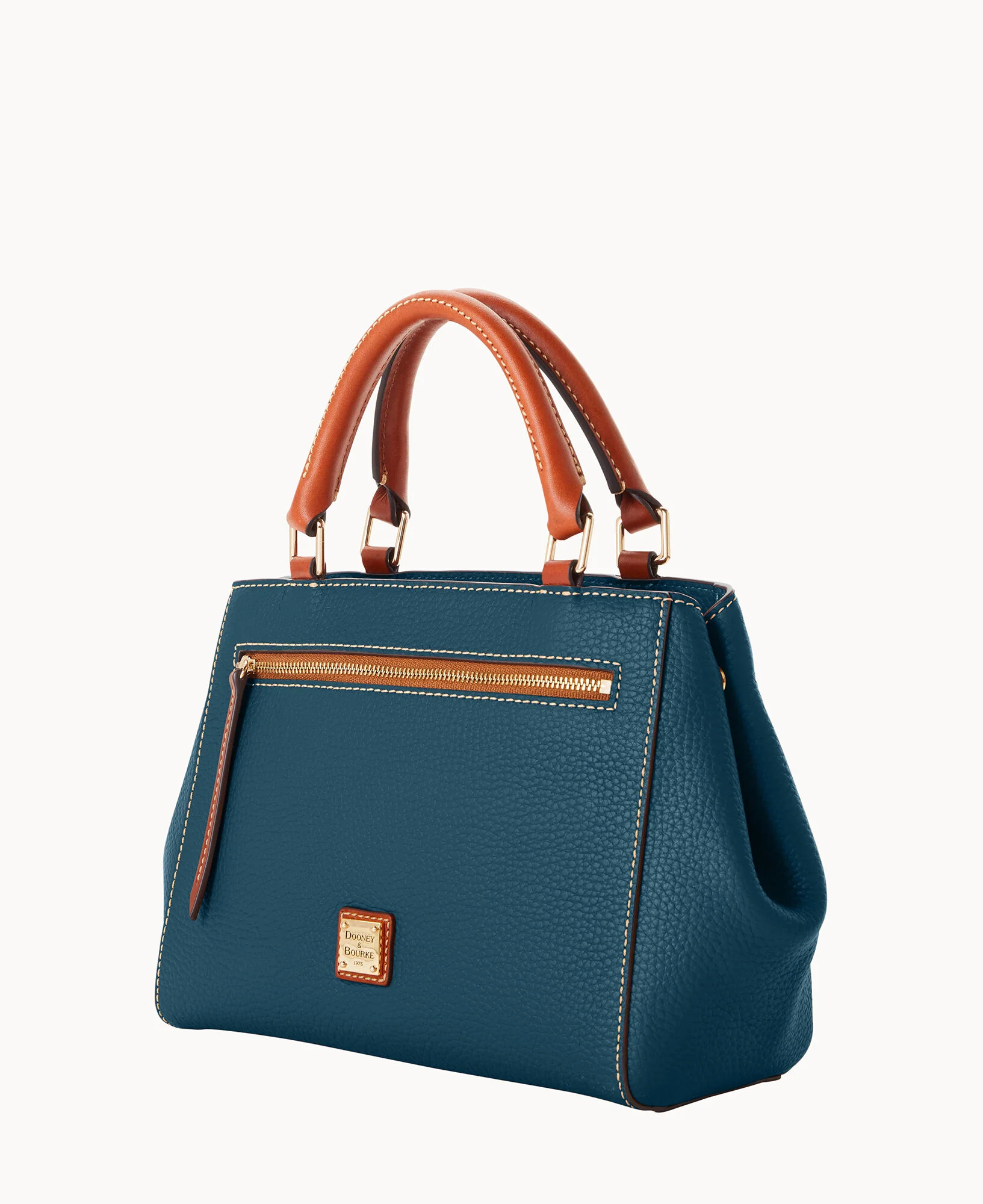 Pebble Grain Small Zip Satchel - Image 112
