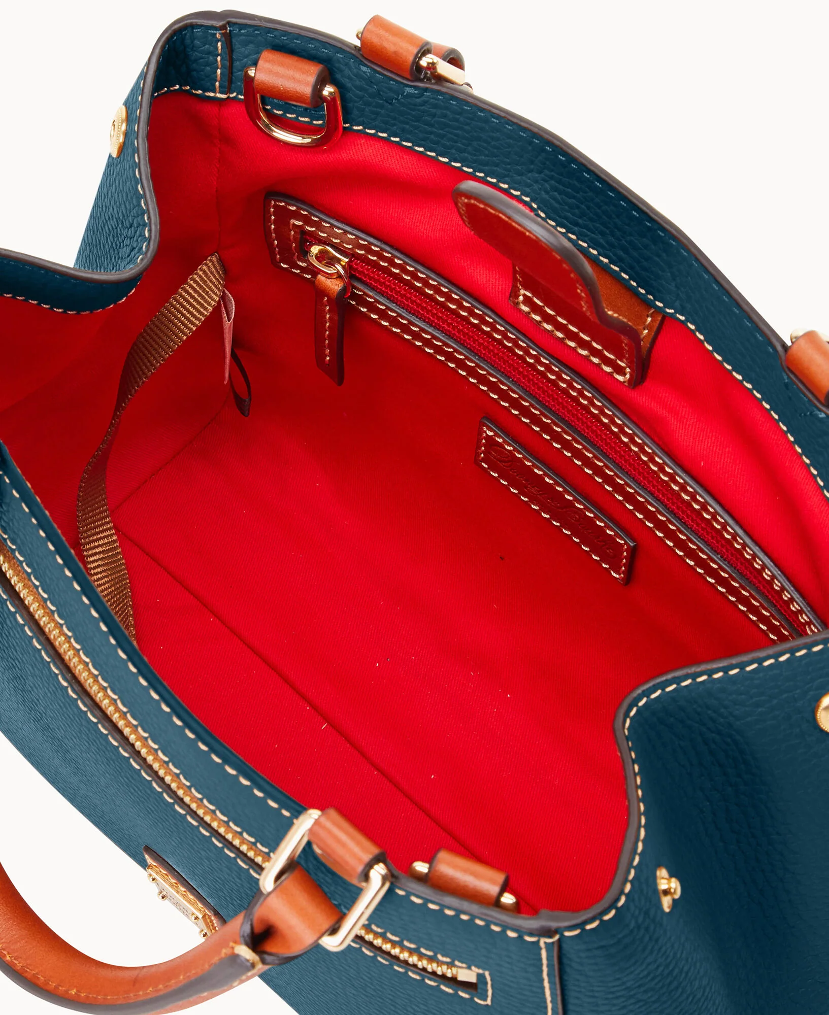 Pebble Grain Small Zip Satchel - Image 113