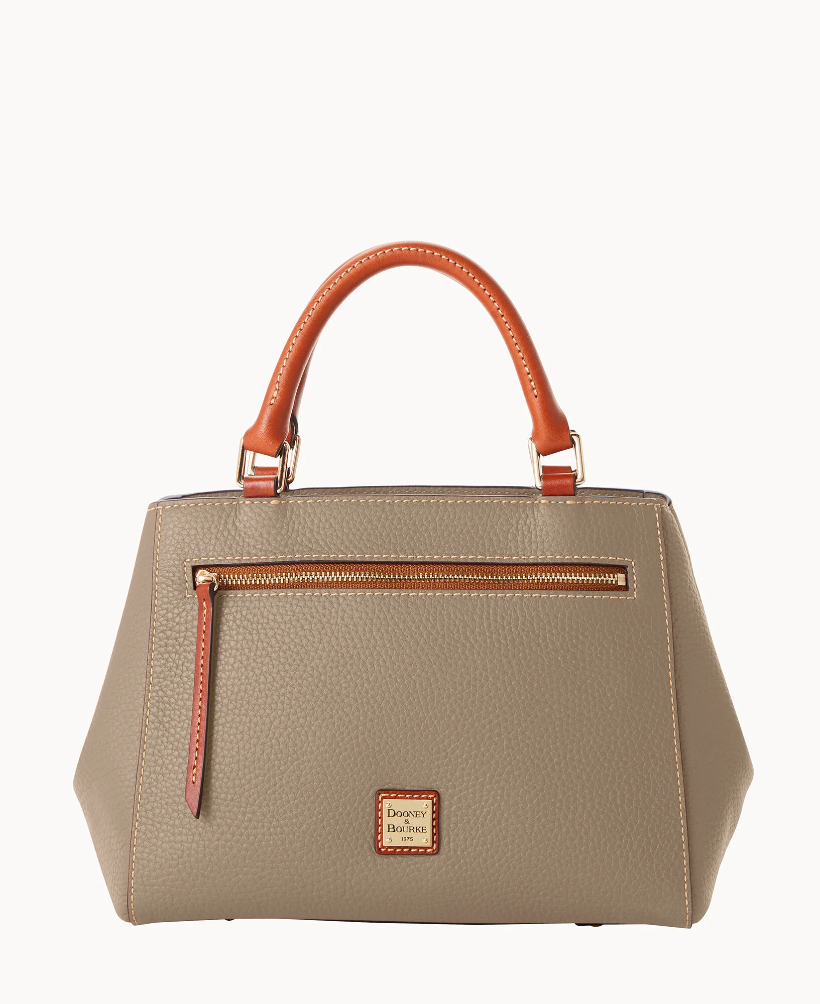Pebble Grain Small Zip Satchel - Image 116